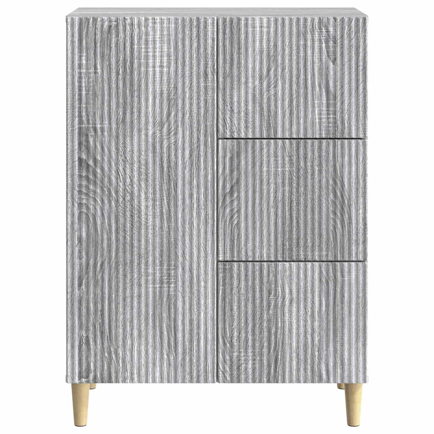 Dressoir met lade Grijs sonoma 66 x 34,5 x 90 cm Bewerkt hout is nu te koop bij PeponiXL, paradijselijk wonen!