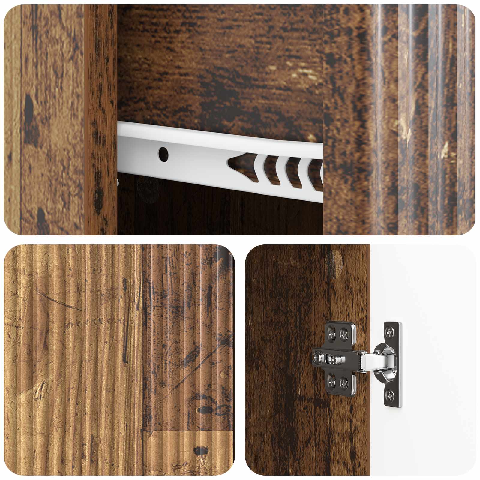 Dressoir met lade Oud hout 66 x 34,5 x 90 cm Bewerkt hout is nu te koop bij PeponiXL, paradijselijk wonen!