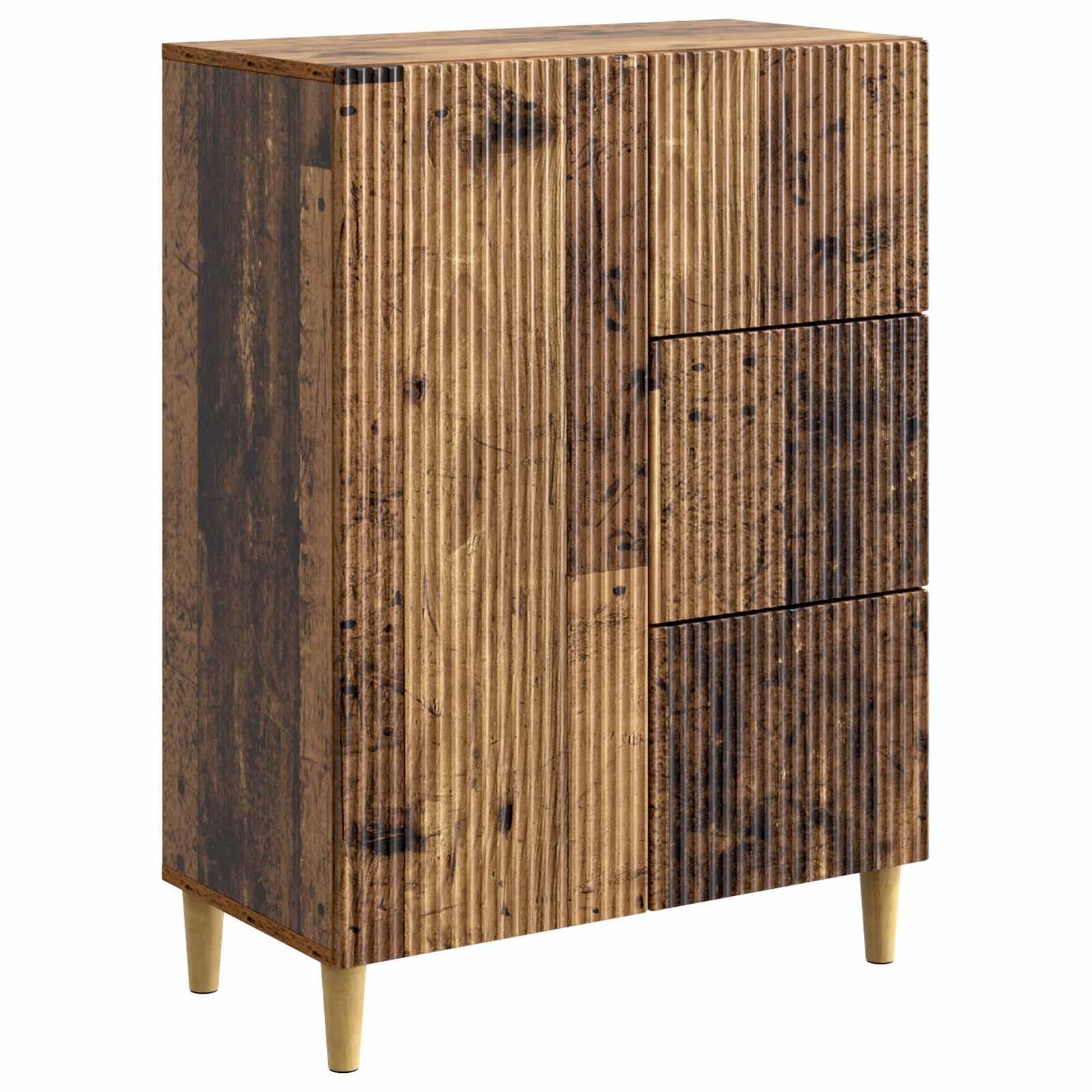 Dressoir met lade Oud hout 66 x 34,5 x 90 cm Bewerkt hout is nu te koop bij PeponiXL, paradijselijk wonen!