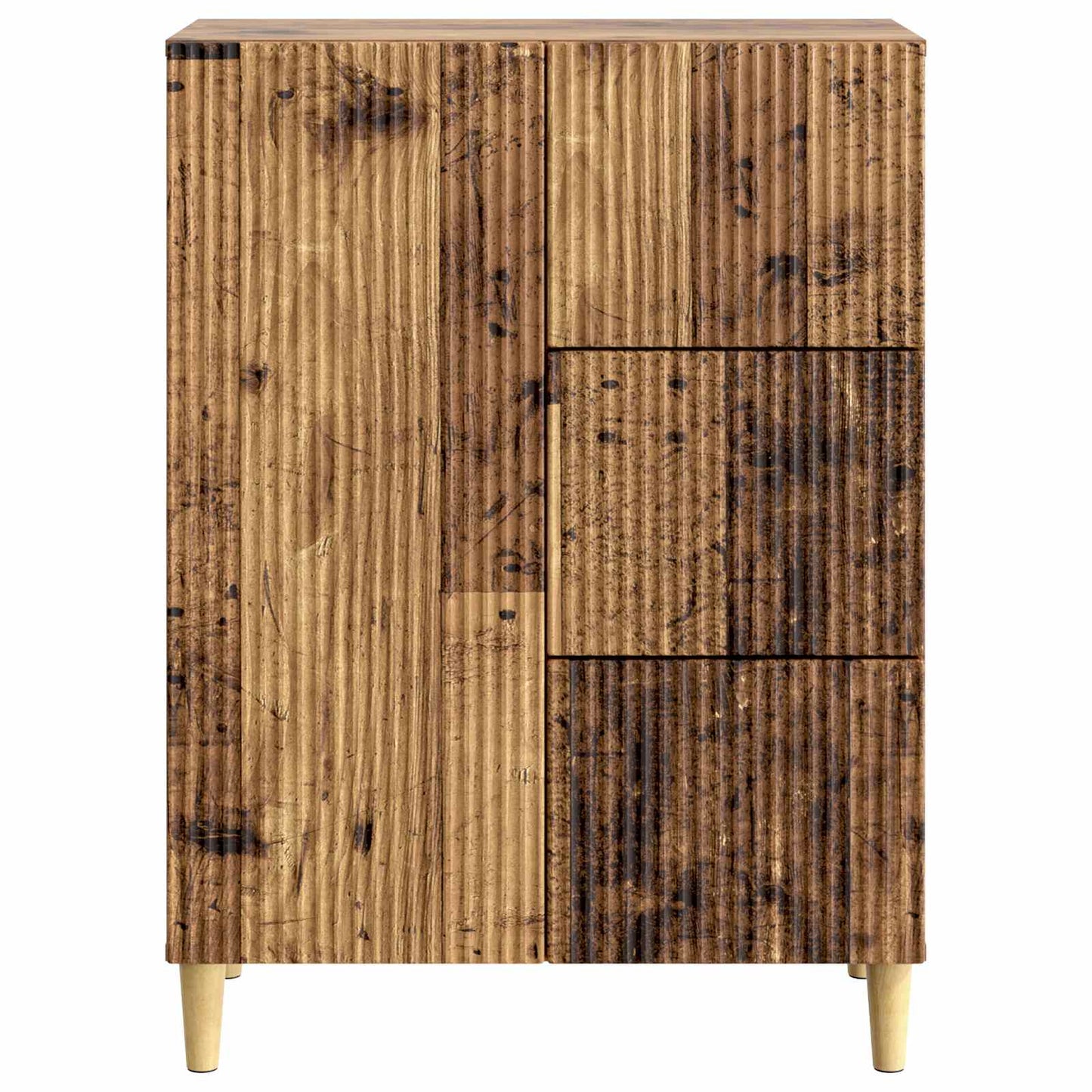 Dressoir met lade Oud hout 66 x 34,5 x 90 cm Bewerkt hout is nu te koop bij PeponiXL, paradijselijk wonen!