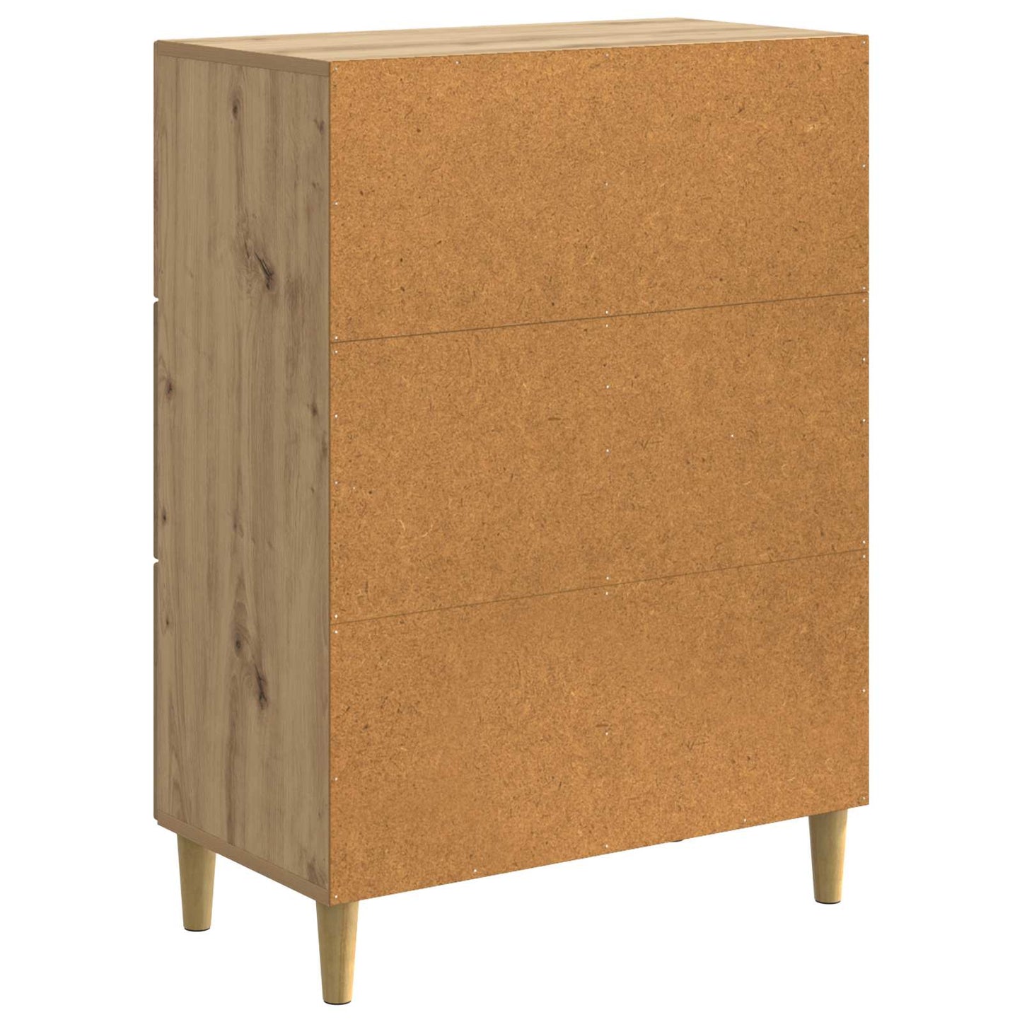 Dressoir Artisanaal eiken 66 x 34,5 x 90 cm Bewerkt hout is nu te koop bij PeponiXL, paradijselijk wonen!