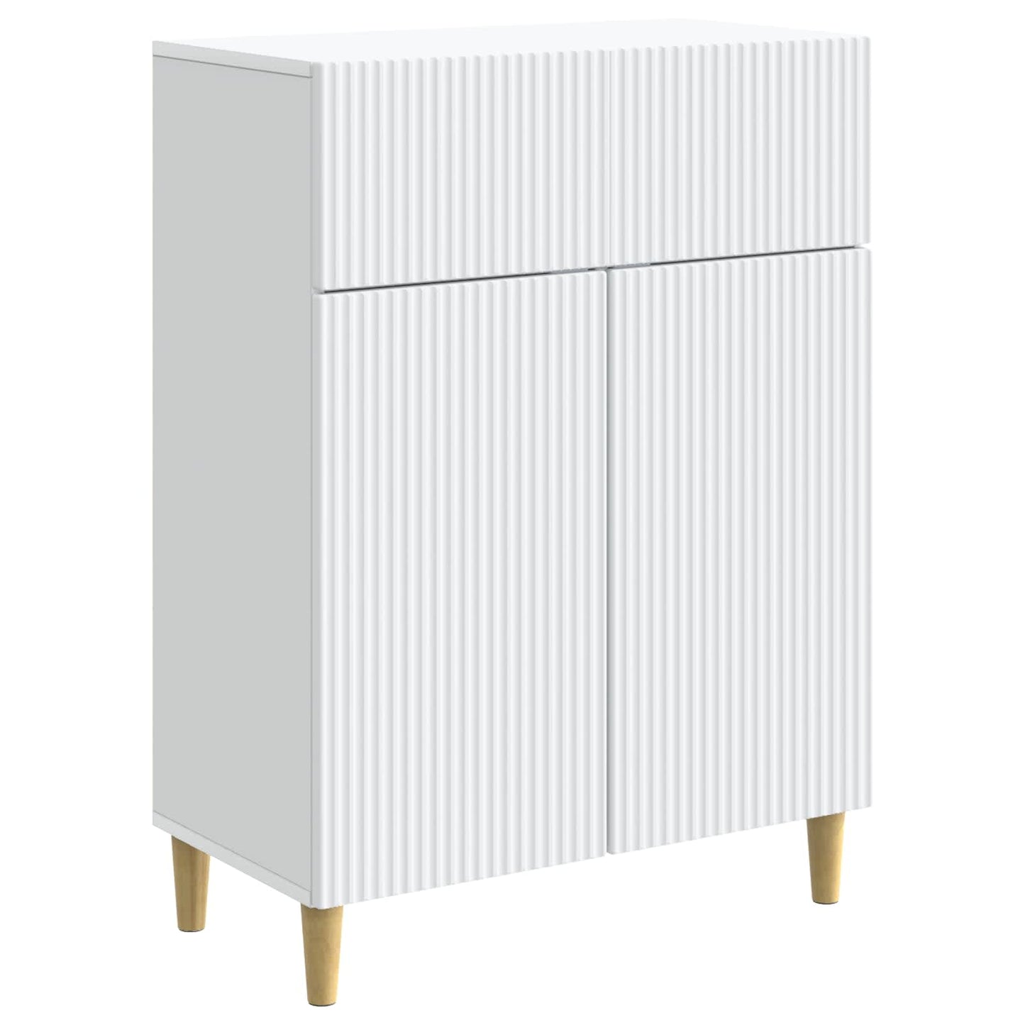 Dressoir Wit 66 x 34,5 x 90 cm Bewerkt hout is nu te koop bij PeponiXL, paradijselijk wonen!