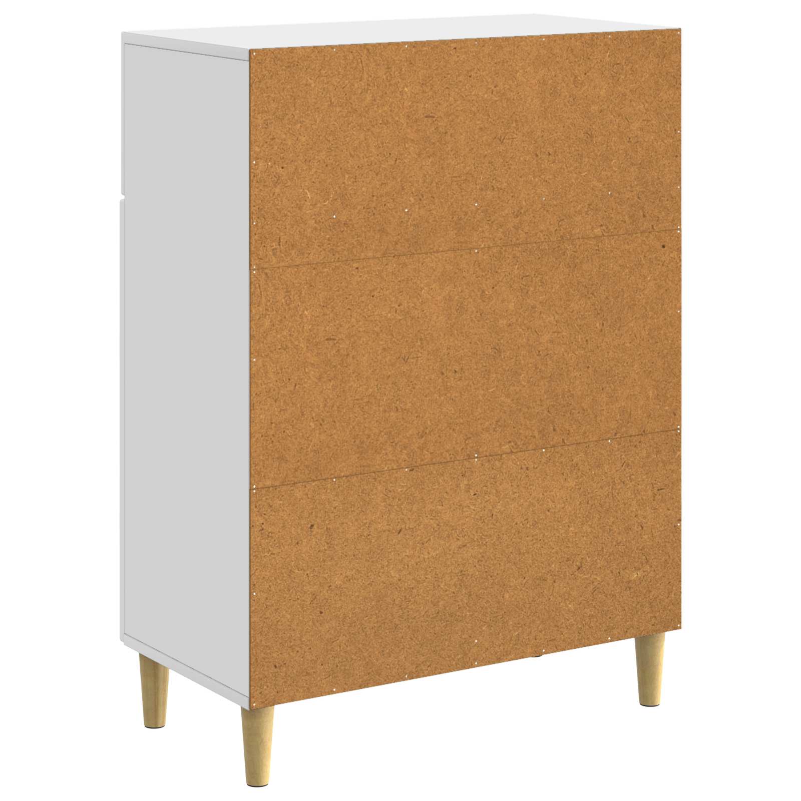 Dressoir Wit 66 x 34,5 x 90 cm Bewerkt hout is nu te koop bij PeponiXL, paradijselijk wonen!