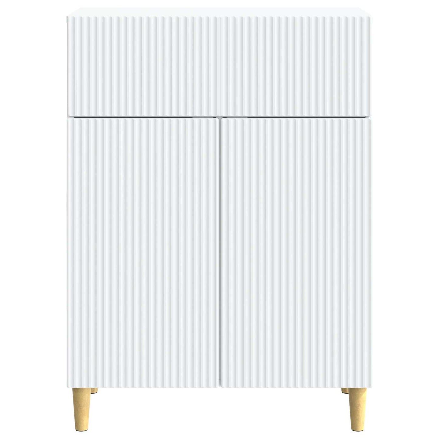 Dressoir Wit 66 x 34,5 x 90 cm Bewerkt hout is nu te koop bij PeponiXL, paradijselijk wonen!
