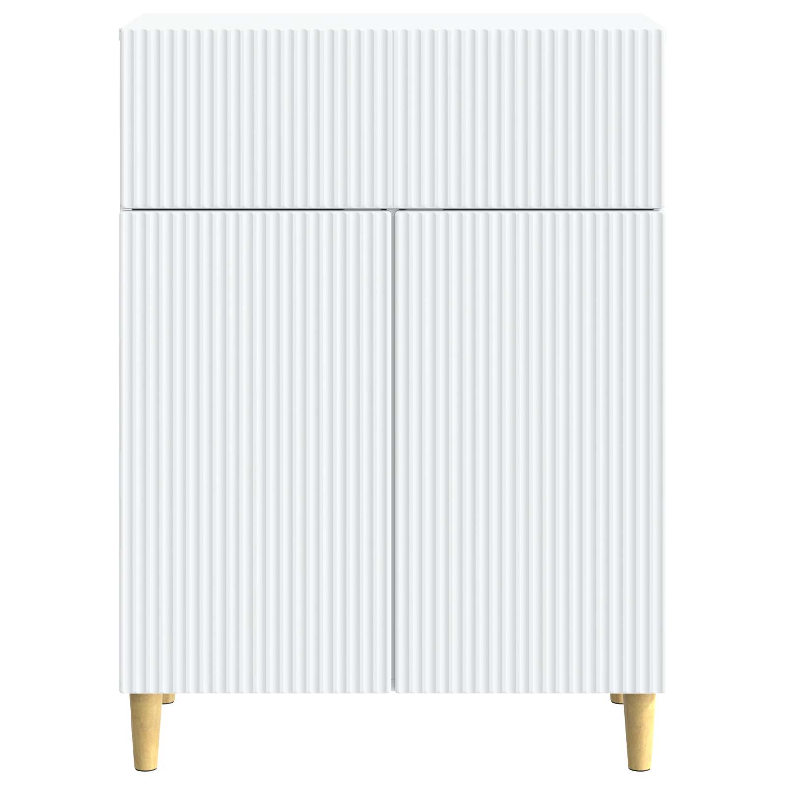 Dressoir Wit 66 x 34,5 x 90 cm Bewerkt hout is nu te koop bij PeponiXL, paradijselijk wonen!