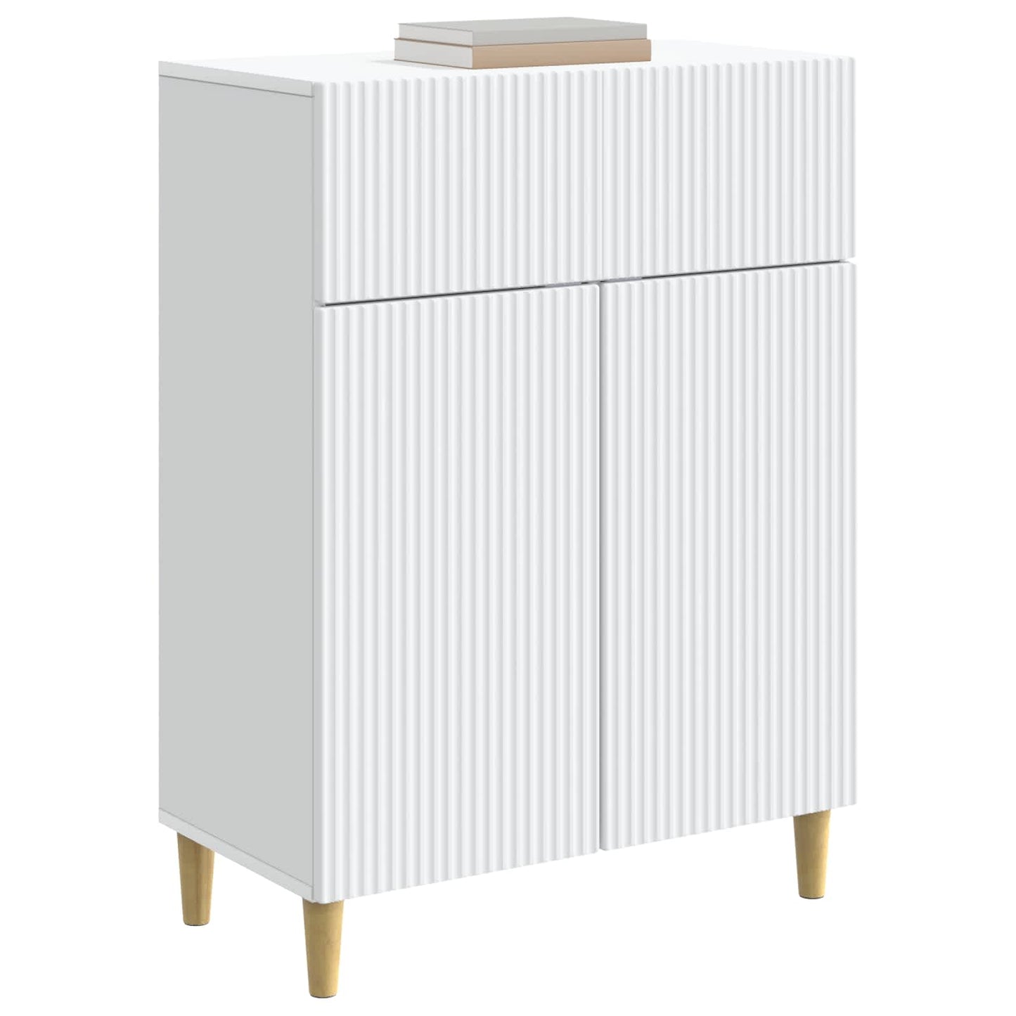 Dressoir Wit 66 x 34,5 x 90 cm Bewerkt hout is nu te koop bij PeponiXL, paradijselijk wonen!