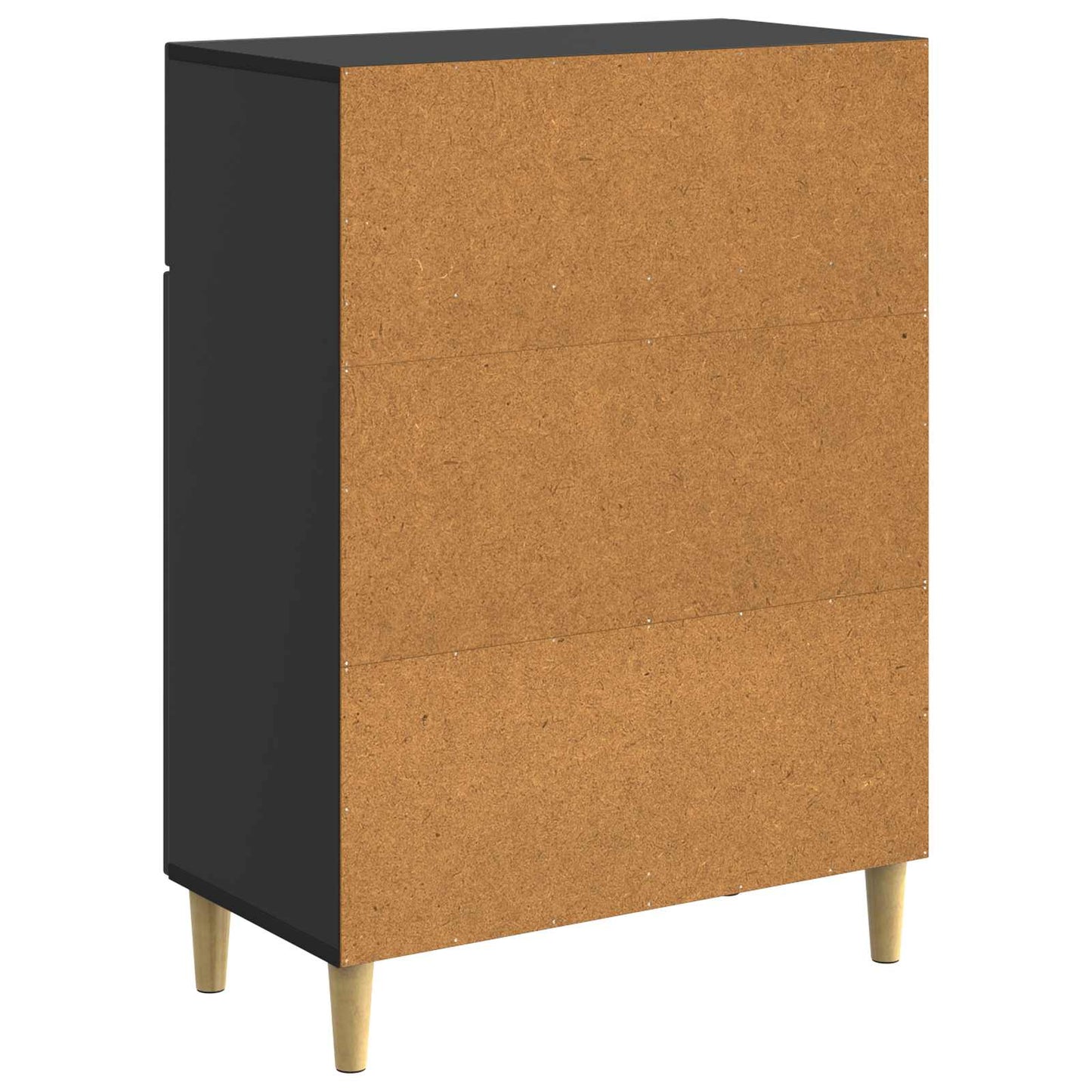 Dressoir met lade Zwart 66 x 34,5 x 90 cm Bewerkt hout is nu te koop bij PeponiXL, paradijselijk wonen!