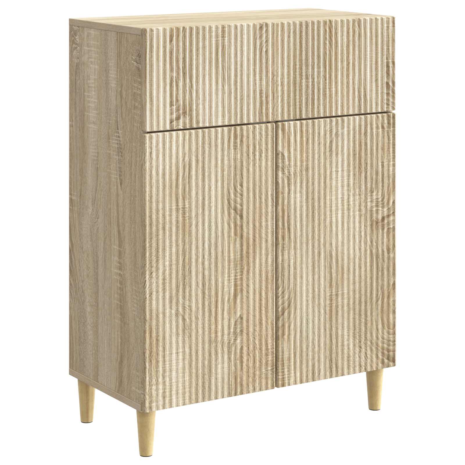 Dressoir met lade Sonoma Eiken 66 x 34,5 x 90 cm Bewerkt hout is nu te koop bij PeponiXL, paradijselijk wonen!