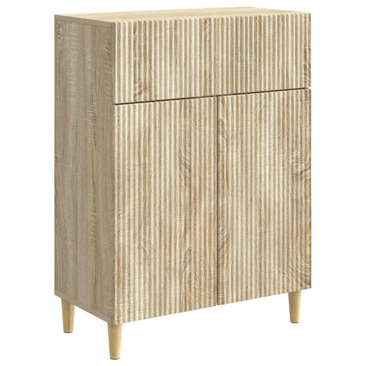Dressoir met lade Sonoma Eiken 66 x 34,5 x 90 cm Bewerkt hout is nu te koop bij PeponiXL, paradijselijk wonen!