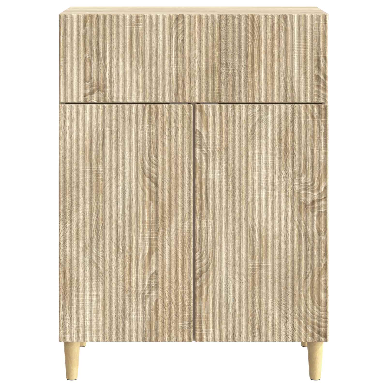 Dressoir met lade Sonoma Eiken 66 x 34,5 x 90 cm Bewerkt hout is nu te koop bij PeponiXL, paradijselijk wonen!