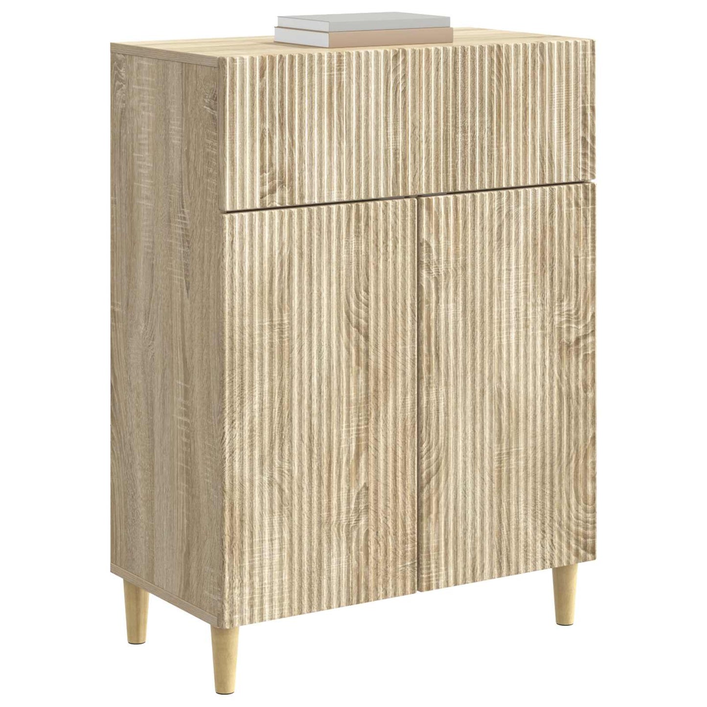 Dressoir met lade Sonoma Eiken 66 x 34,5 x 90 cm Bewerkt hout is nu te koop bij PeponiXL, paradijselijk wonen!
