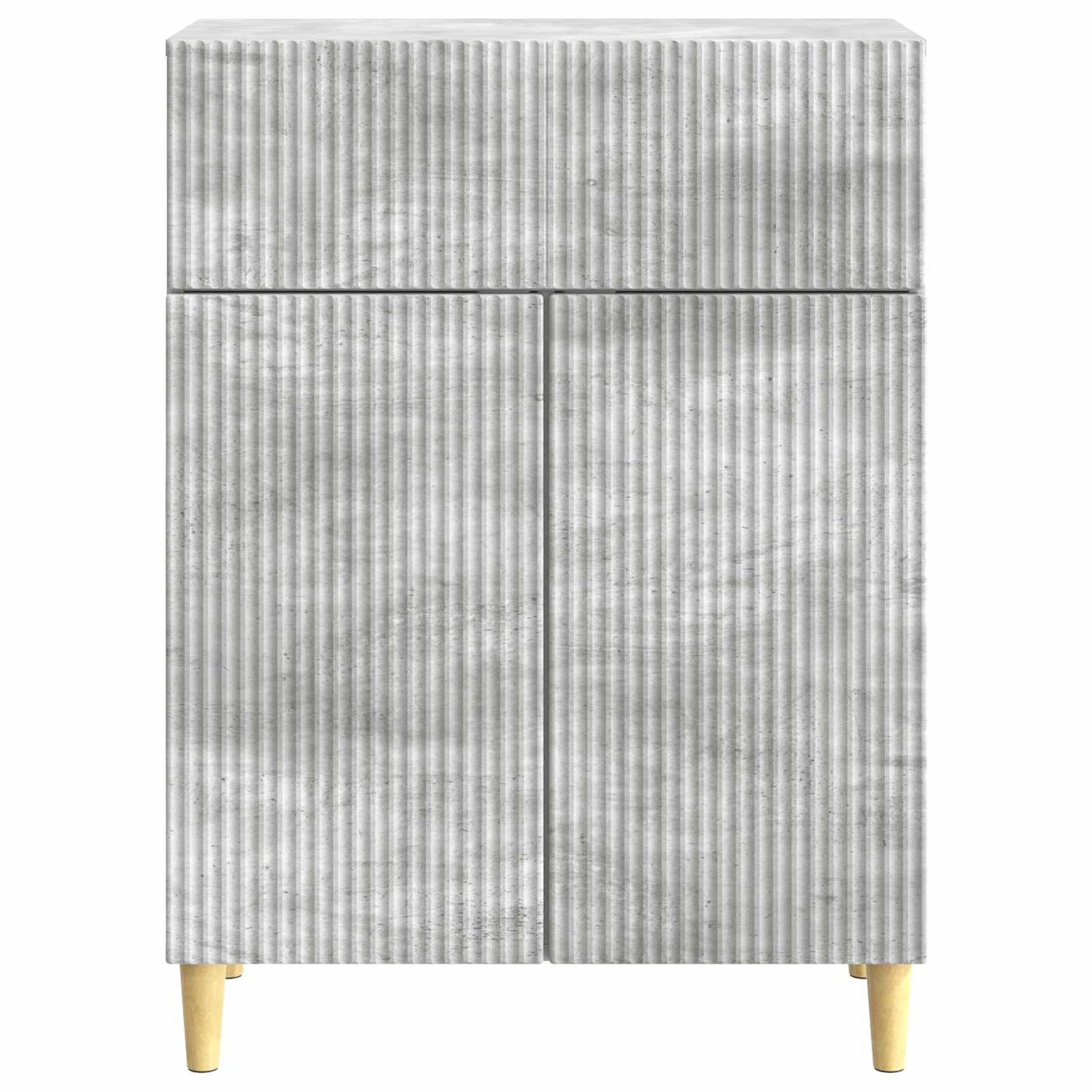 Dressoir met lade Betongrijs 66 x 34,5 x 90 cm Bewerkt hout is nu te koop bij PeponiXL, paradijselijk wonen!