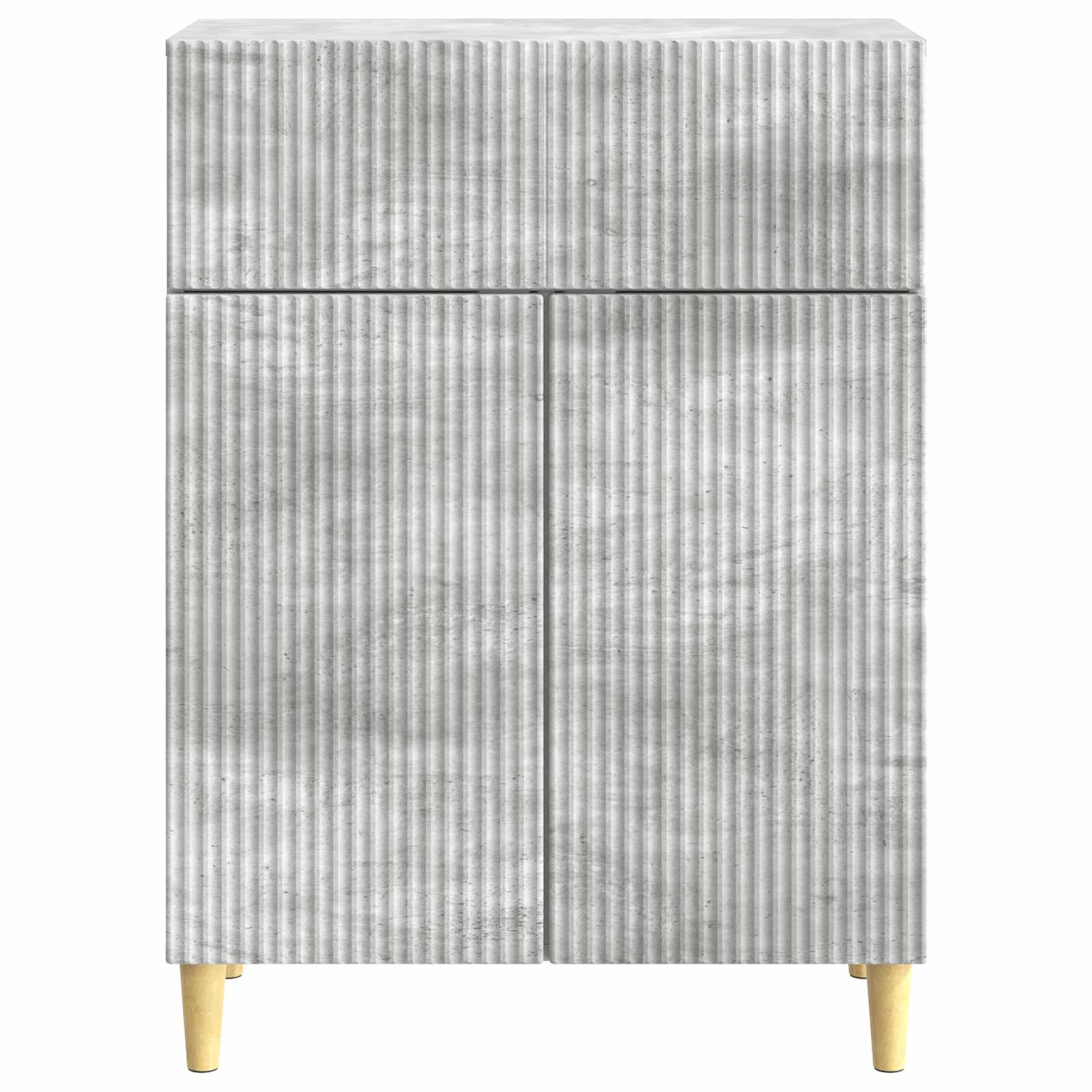 Dressoir met lade Betongrijs 66 x 34,5 x 90 cm Bewerkt hout is nu te koop bij PeponiXL, paradijselijk wonen!