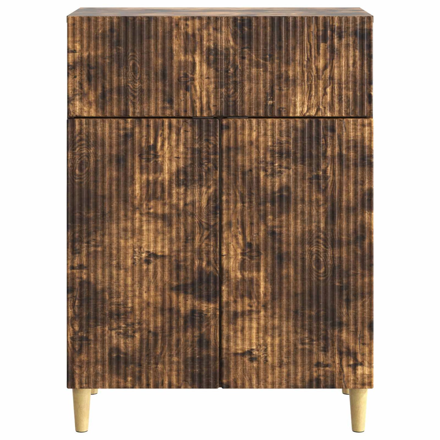Dressoir met lade Gerookt eiken 66 x 34,5 x 90 cm Bewerkt hout is nu te koop bij PeponiXL, paradijselijk wonen!