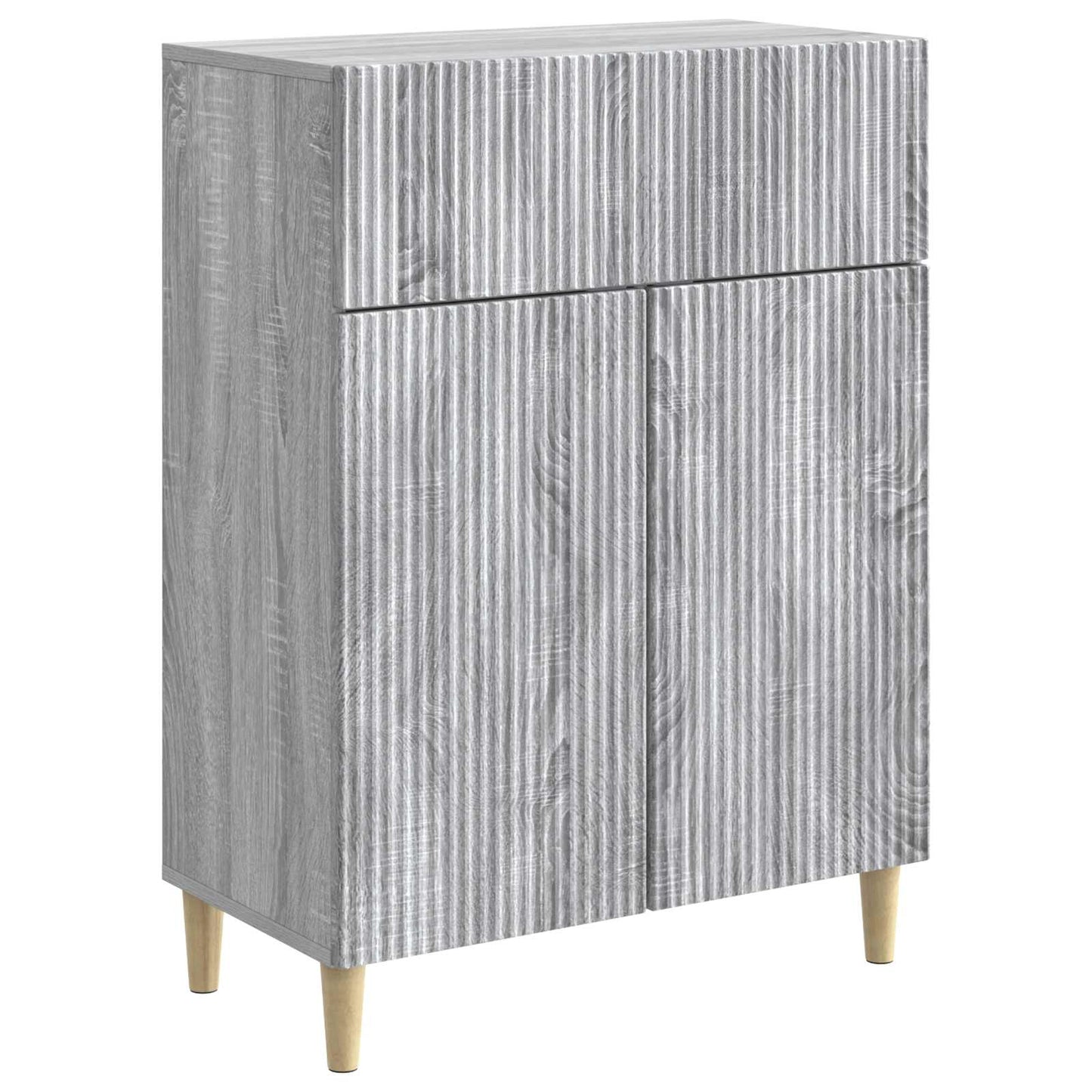 Dressoir met lade Grijs sonoma 66 x 34,5 x 90 cm Bewerkt hout is nu te koop bij PeponiXL, paradijselijk wonen!
