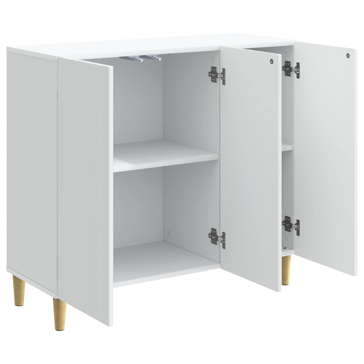 Dressoir Wit 89 x 34,5 x 80 cm Bewerkt hout is nu te koop bij PeponiXL, paradijselijk wonen!