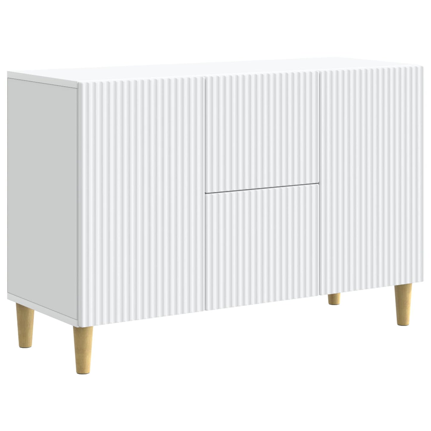 Dressoir Wit 89 x 34,5 x 60 cm Bewerkt hout is nu te koop bij PeponiXL, paradijselijk wonen!