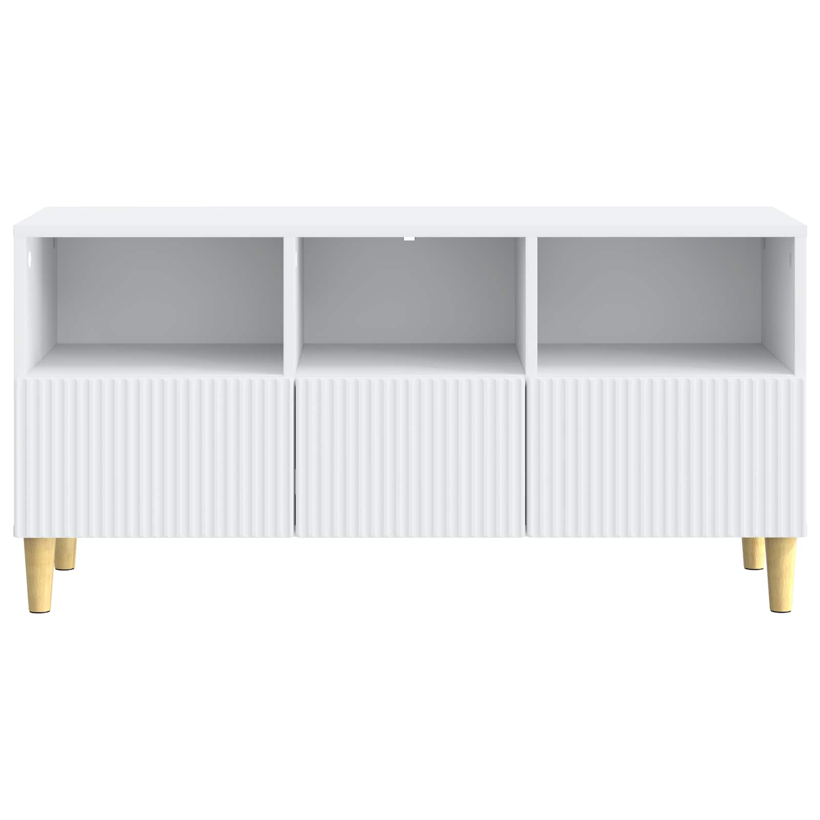 TV-kast met lade Wit 102 x 34,5 x 50 cm Bewerkt hout is nu te koop bij PeponiXL, paradijselijk wonen!