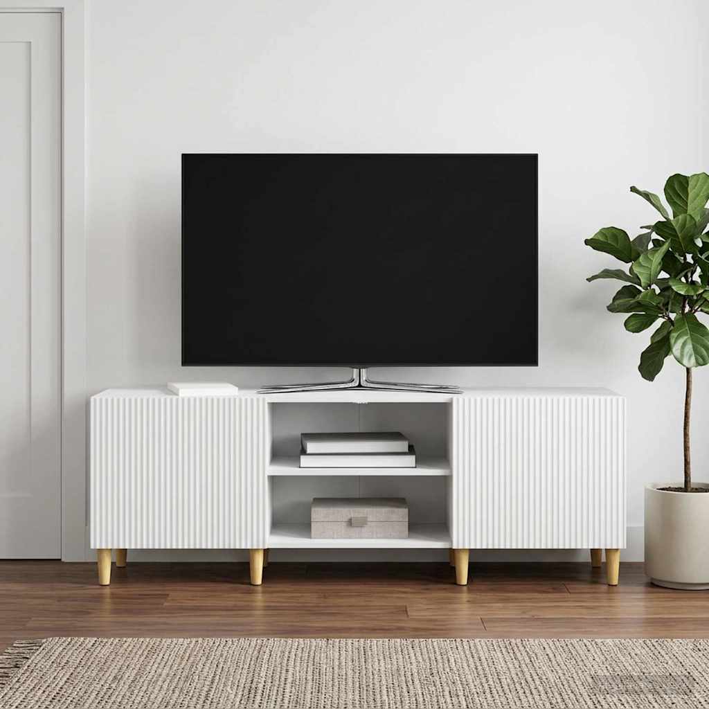 TV-kast Wit 150 x 31 x 50 cm Bewerkt hout is nu te koop bij PeponiXL, paradijselijk wonen!