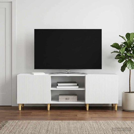 TV-kast Wit 150 x 31 x 50 cm Bewerkt hout is nu te koop bij PeponiXL, paradijselijk wonen!
