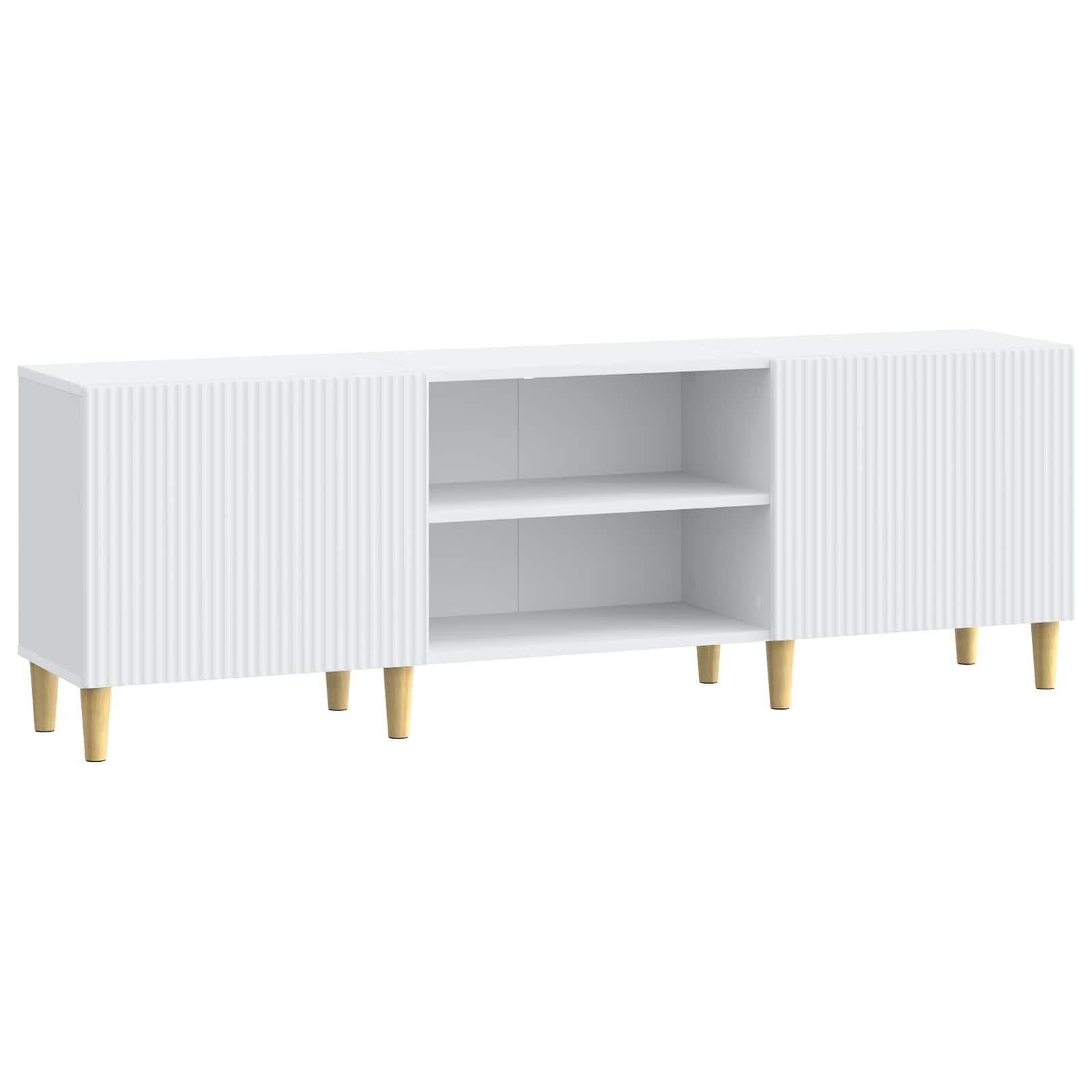 TV-kast Wit 150 x 31 x 50 cm Bewerkt hout is nu te koop bij PeponiXL, paradijselijk wonen!