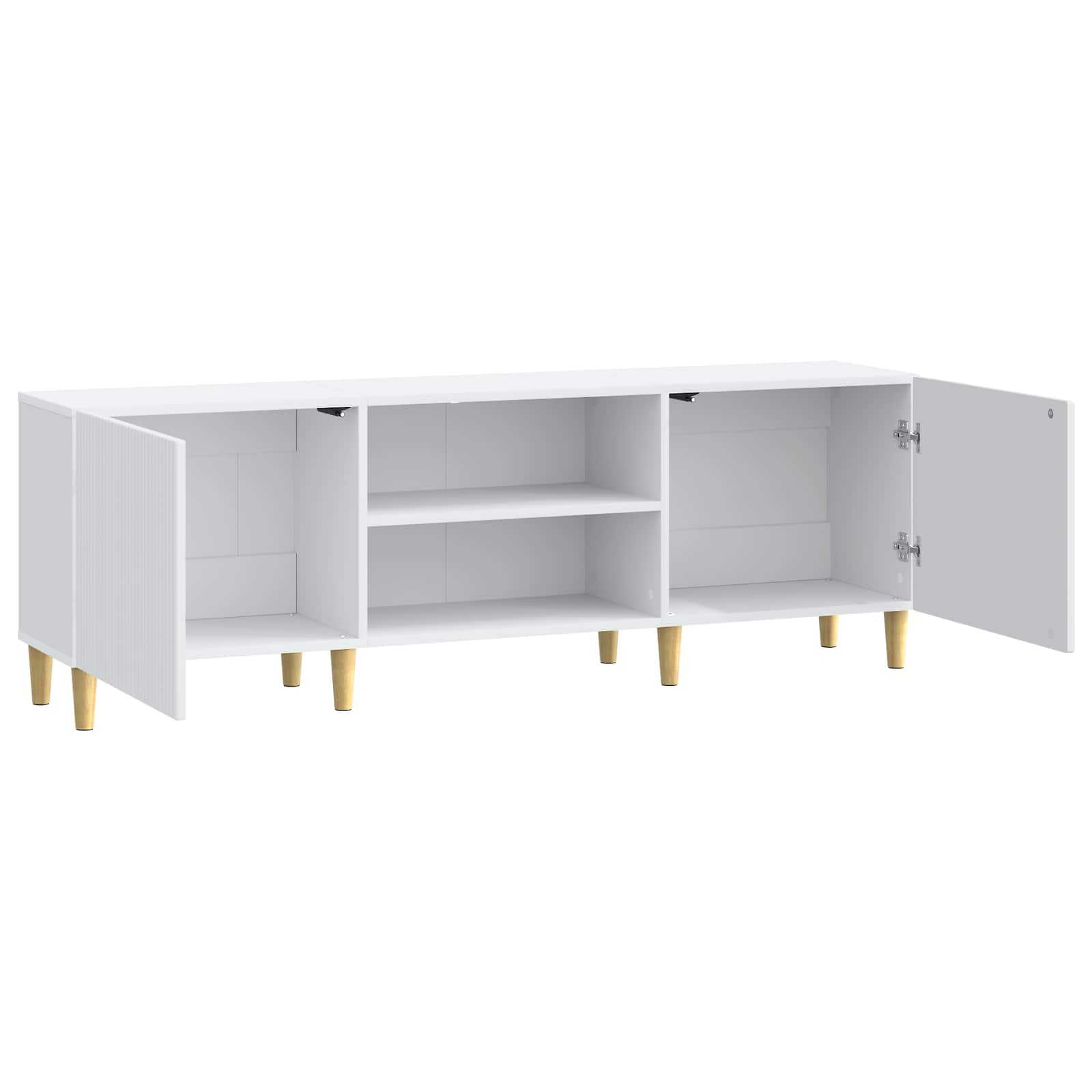 TV-kast Wit 150 x 31 x 50 cm Bewerkt hout is nu te koop bij PeponiXL, paradijselijk wonen!
