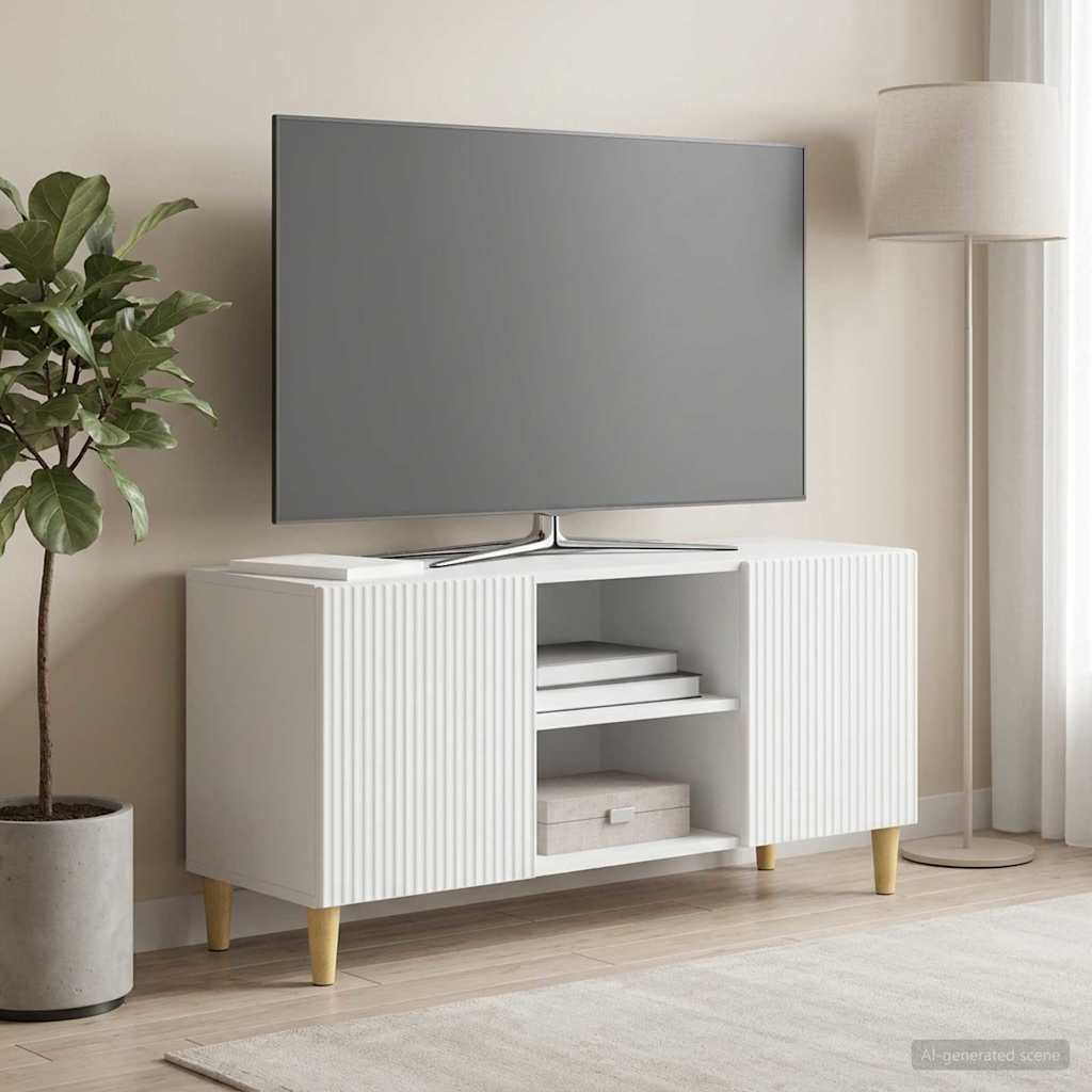 TV-kast Wit 102 x 34,5 x 50 cm Bewerkt hout is nu te koop bij PeponiXL, paradijselijk wonen!