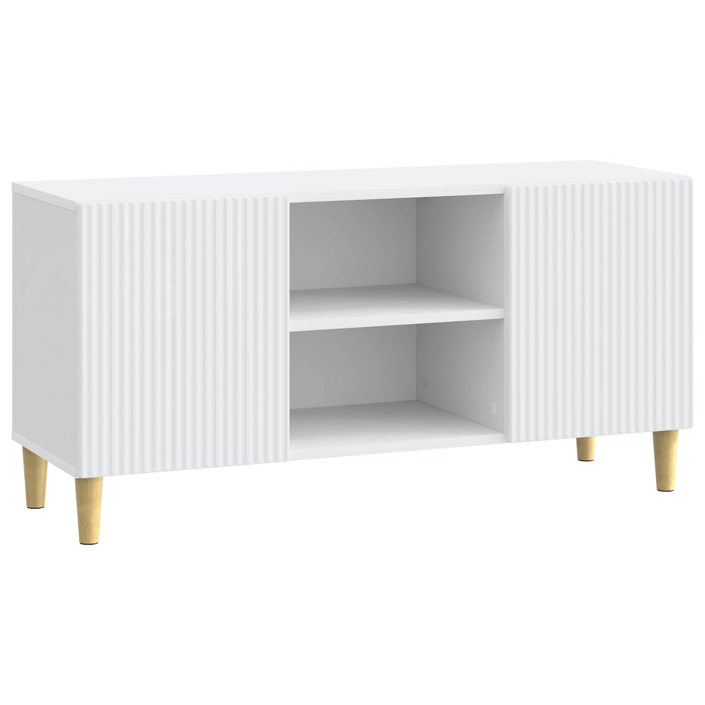 TV-kast Wit 102 x 34,5 x 50 cm Bewerkt hout is nu te koop bij PeponiXL, paradijselijk wonen!