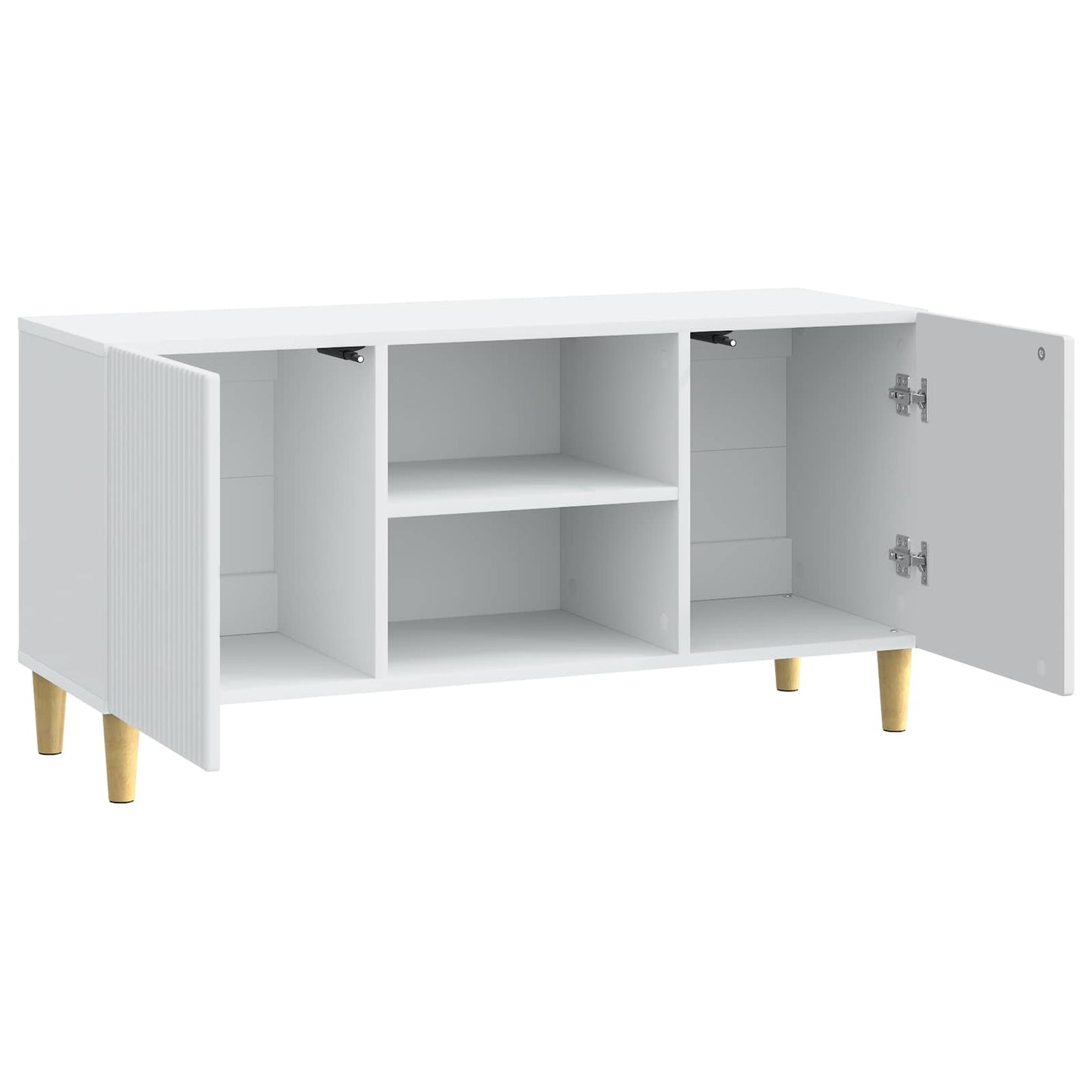 TV-kast Wit 102 x 34,5 x 50 cm Bewerkt hout is nu te koop bij PeponiXL, paradijselijk wonen!