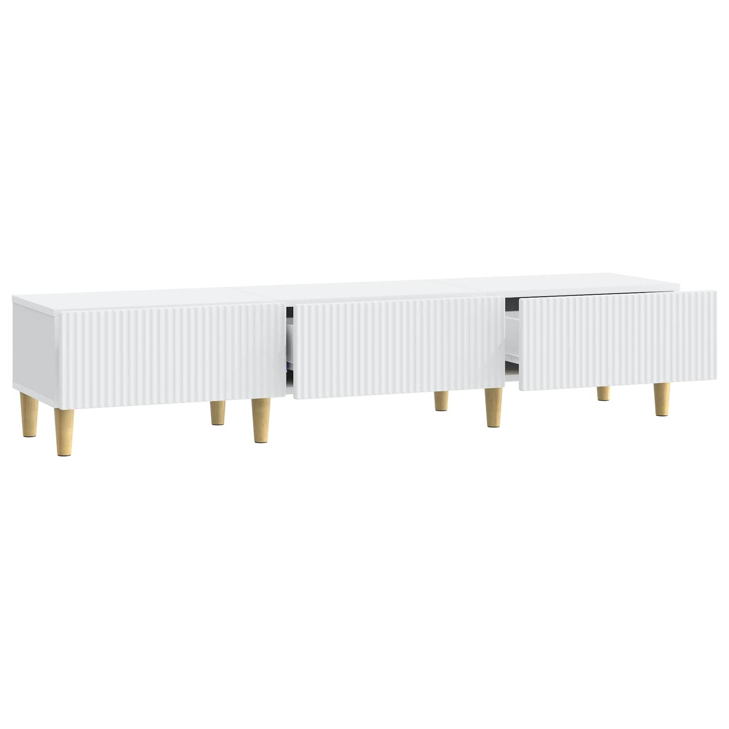 TV-kast met lade Wit 147 x 34,5 x 30 cm Bewerkt hout is nu te koop bij PeponiXL, paradijselijk wonen!