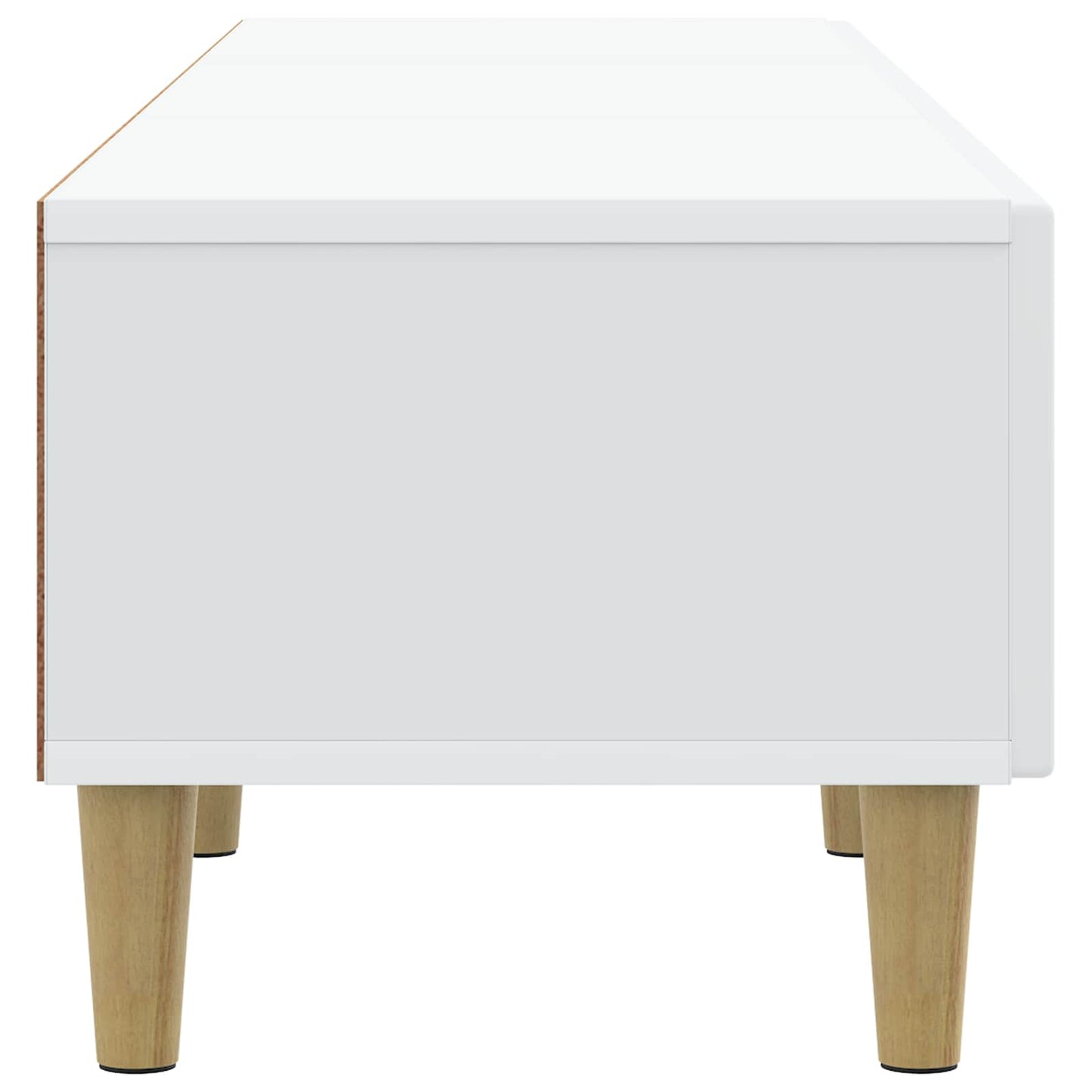 TV-kast met lade Wit 147 x 34,5 x 30 cm Bewerkt hout is nu te koop bij PeponiXL, paradijselijk wonen!