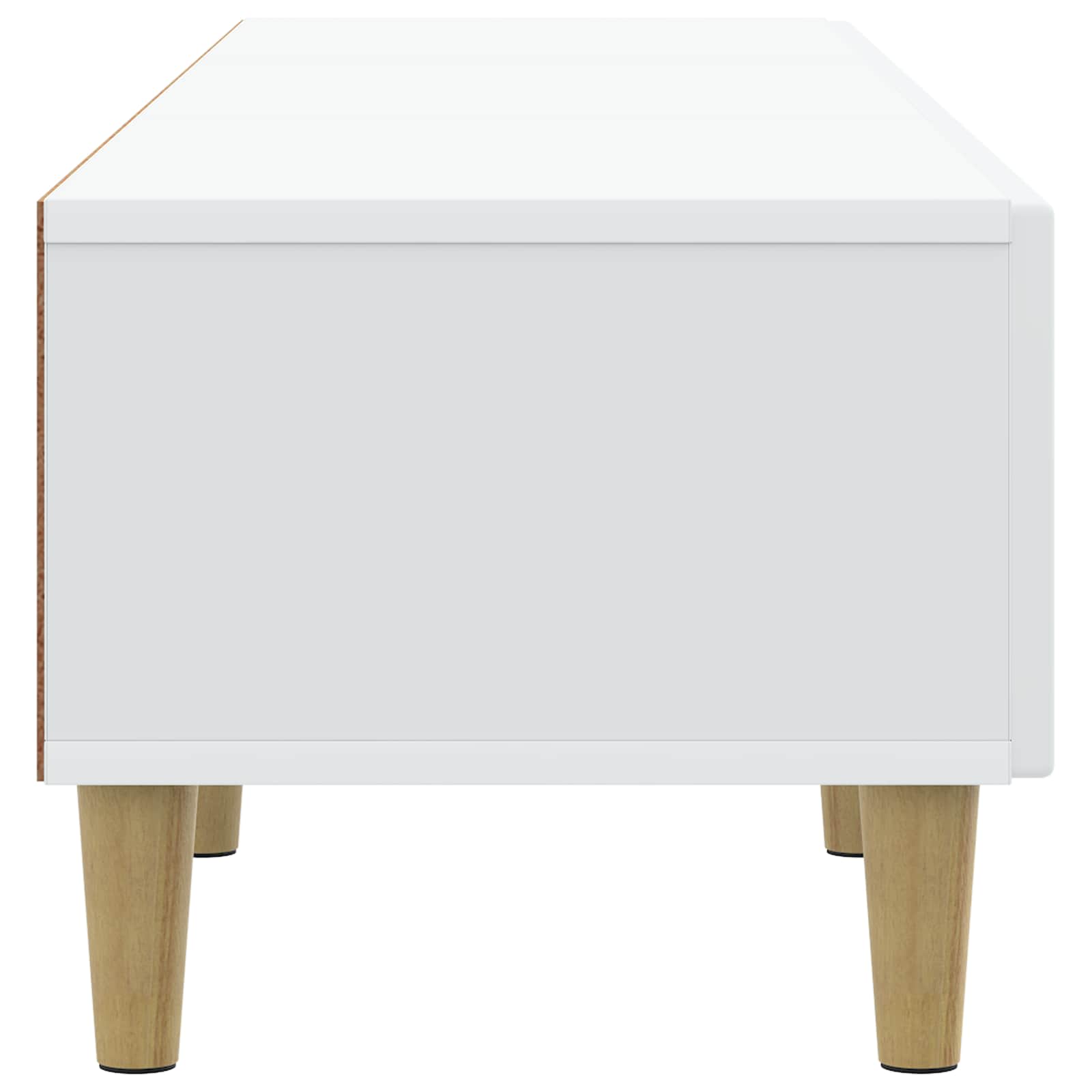 TV-kast met lade Wit 147 x 34,5 x 30 cm Bewerkt hout is nu te koop bij PeponiXL, paradijselijk wonen!