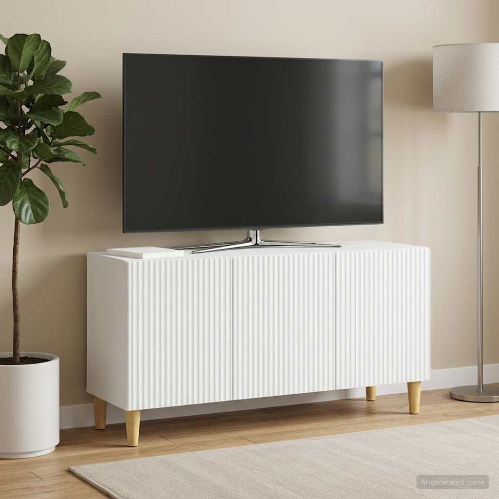 TV-kast Wit 99 x 34,5 x 50 cm Bewerkt hout is nu te koop bij PeponiXL, paradijselijk wonen!