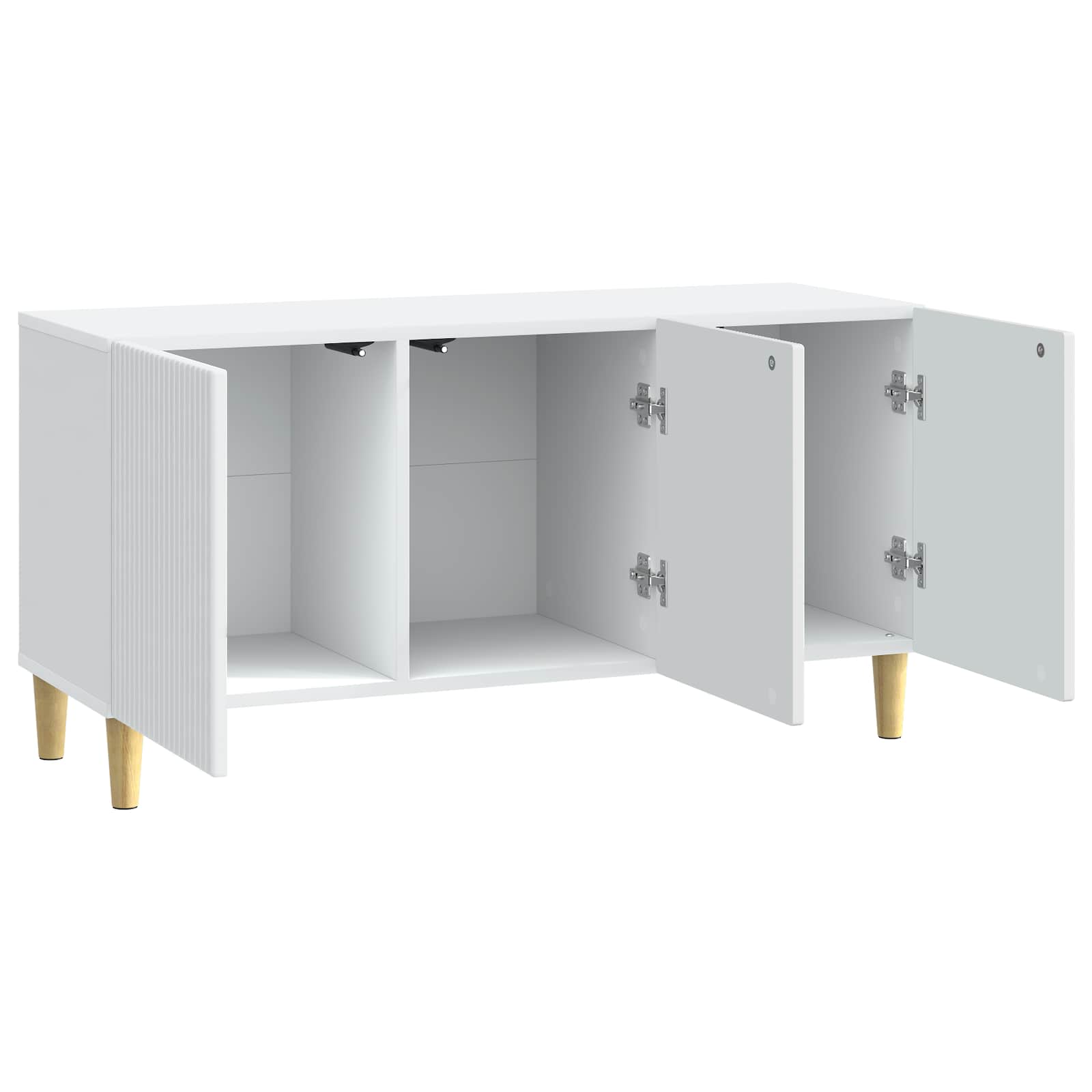 TV-kast Wit 99 x 34,5 x 50 cm Bewerkt hout is nu te koop bij PeponiXL, paradijselijk wonen!