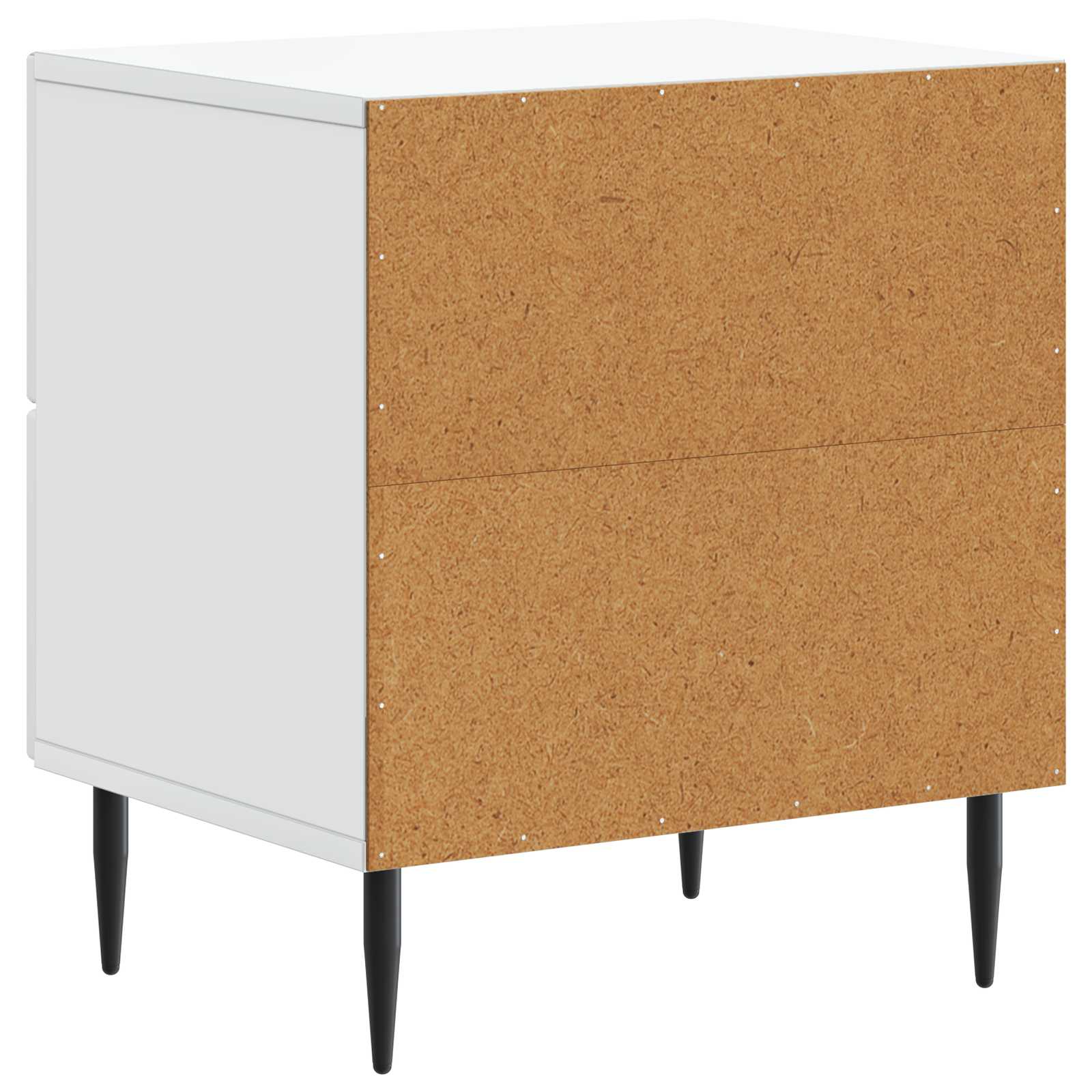 Nachtkastje met lade Wit 43 x 34,5 x 47,5 cm Bewerkt hout is nu te koop bij PeponiXL, paradijselijk wonen!