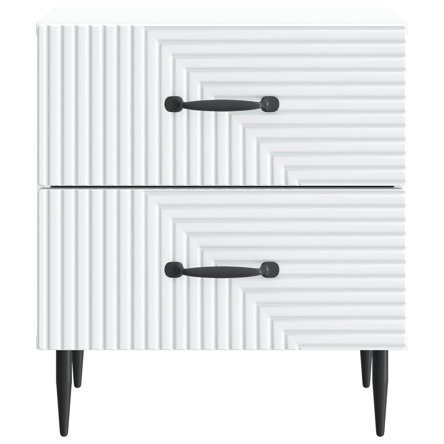 Nachtkastje met lade Wit 43 x 34,5 x 47,5 cm Bewerkt hout is nu te koop bij PeponiXL, paradijselijk wonen!