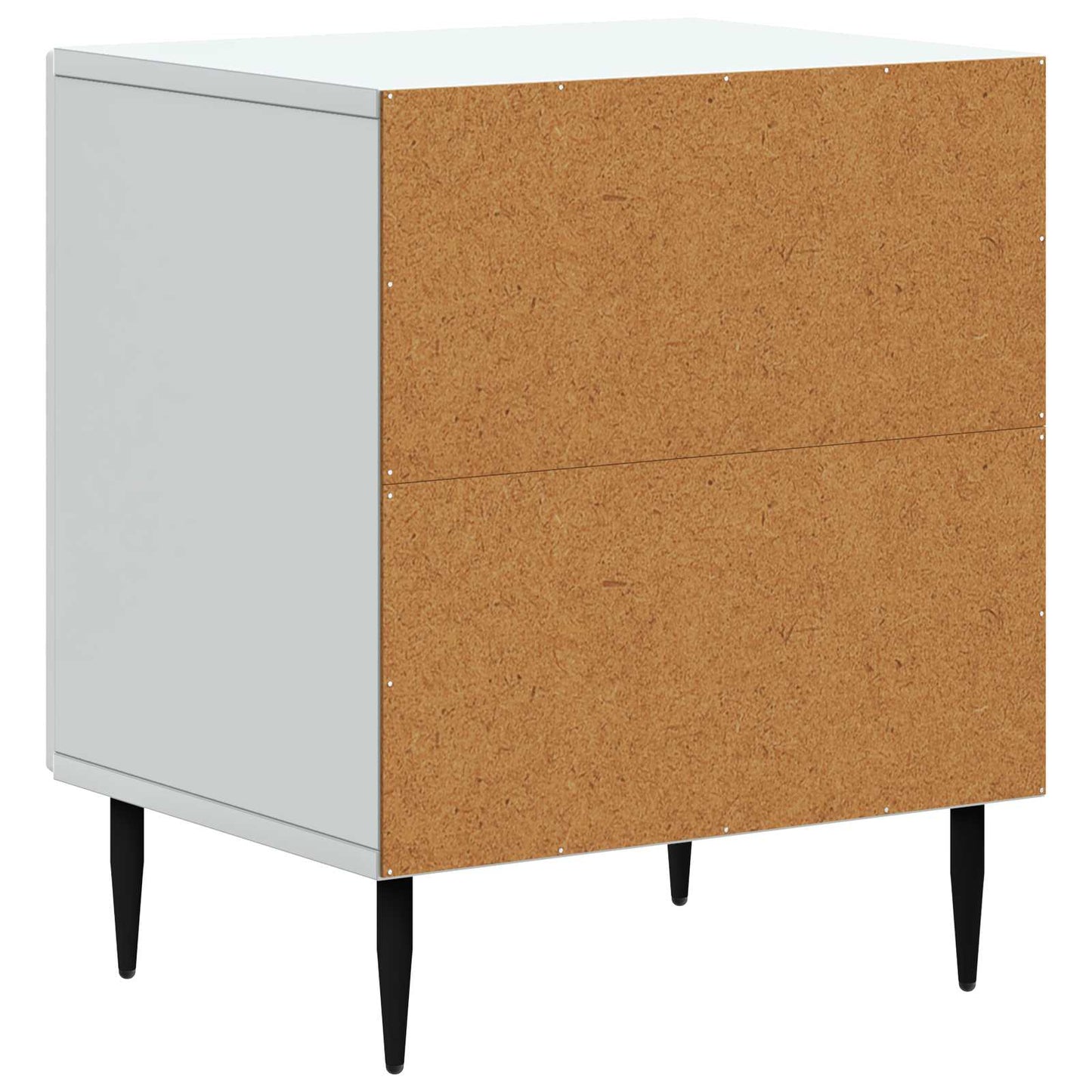 Nachtkastje Wit 43 x 34,5 x 50 cm Bewerkt hout is nu te koop bij PeponiXL, paradijselijk wonen!