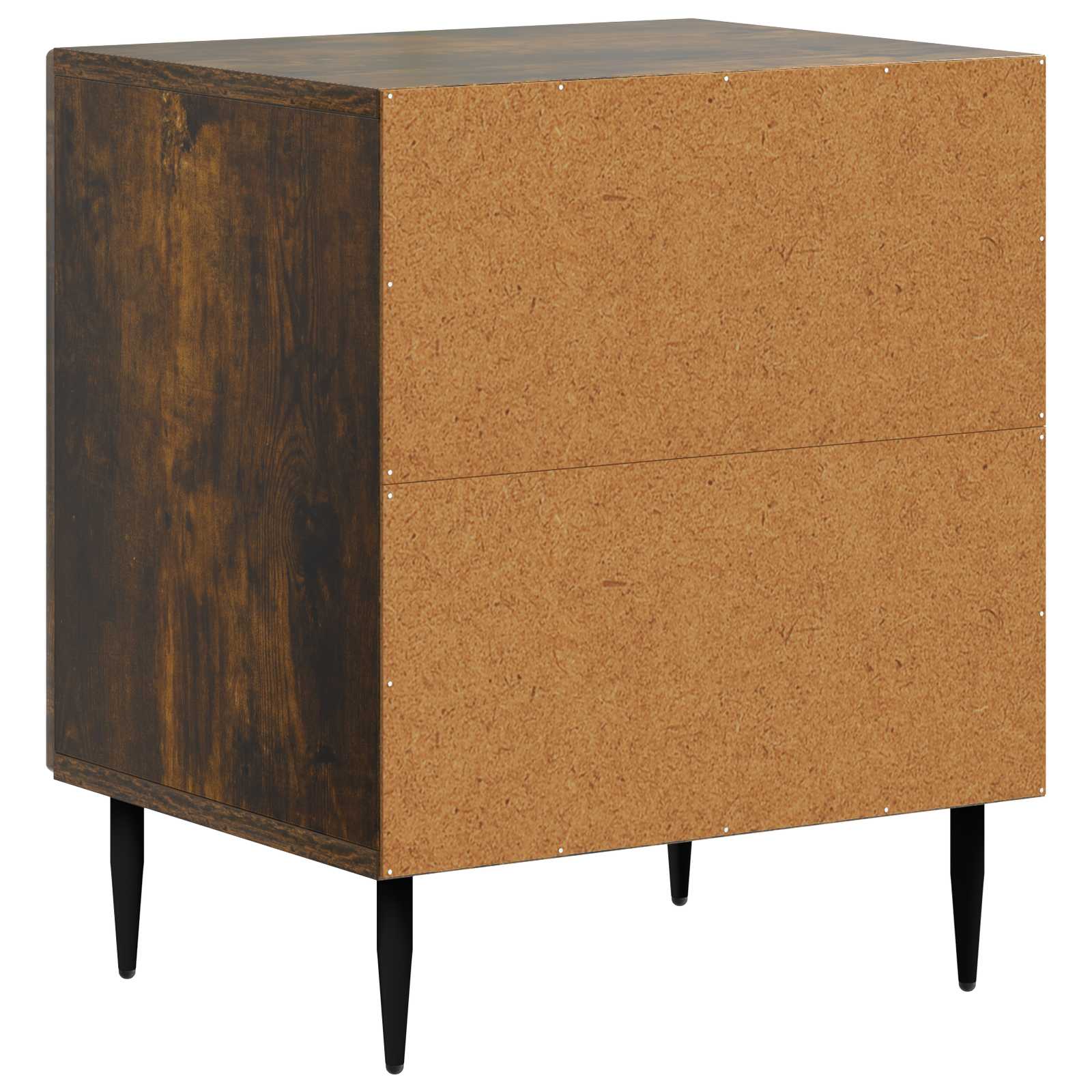 Nachtkastje Gerookt eiken 43 x 34,5 x 50 cm Bewerkt hout is nu te koop bij PeponiXL, paradijselijk wonen!