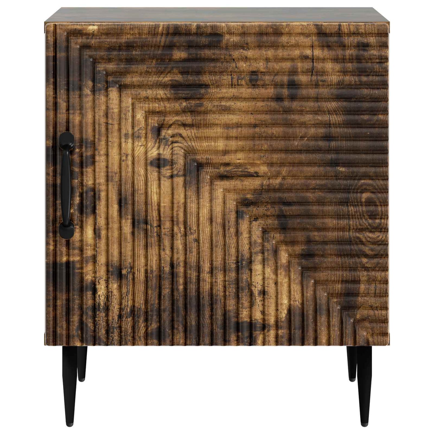 Nachtkastje 2 pcs Gerookt eiken 43 x 34,5 x 50 cm Bewerkt hout is nu te koop bij PeponiXL, paradijselijk wonen!