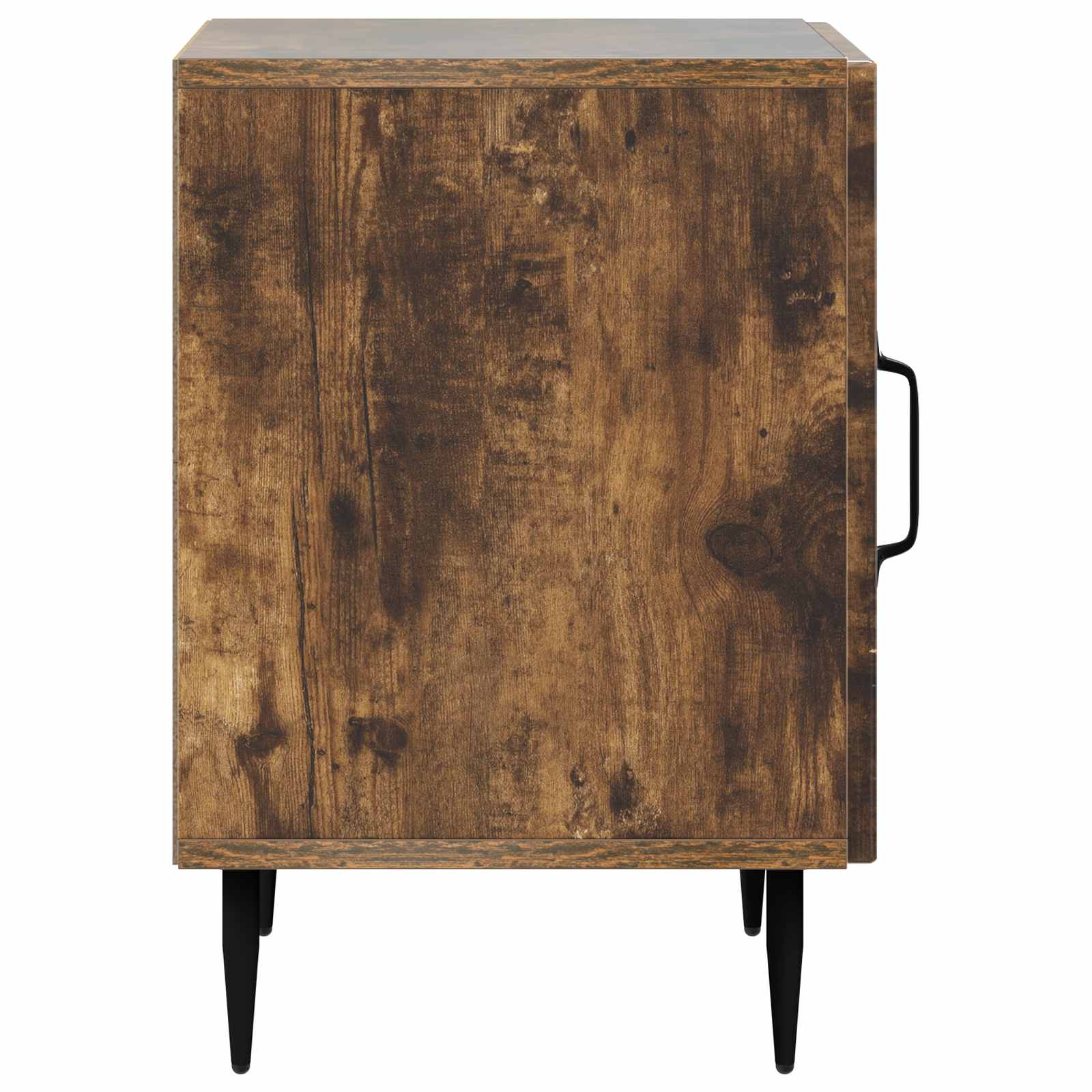Nachtkastje 2 pcs Gerookt eiken 43 x 34,5 x 50 cm Bewerkt hout is nu te koop bij PeponiXL, paradijselijk wonen!