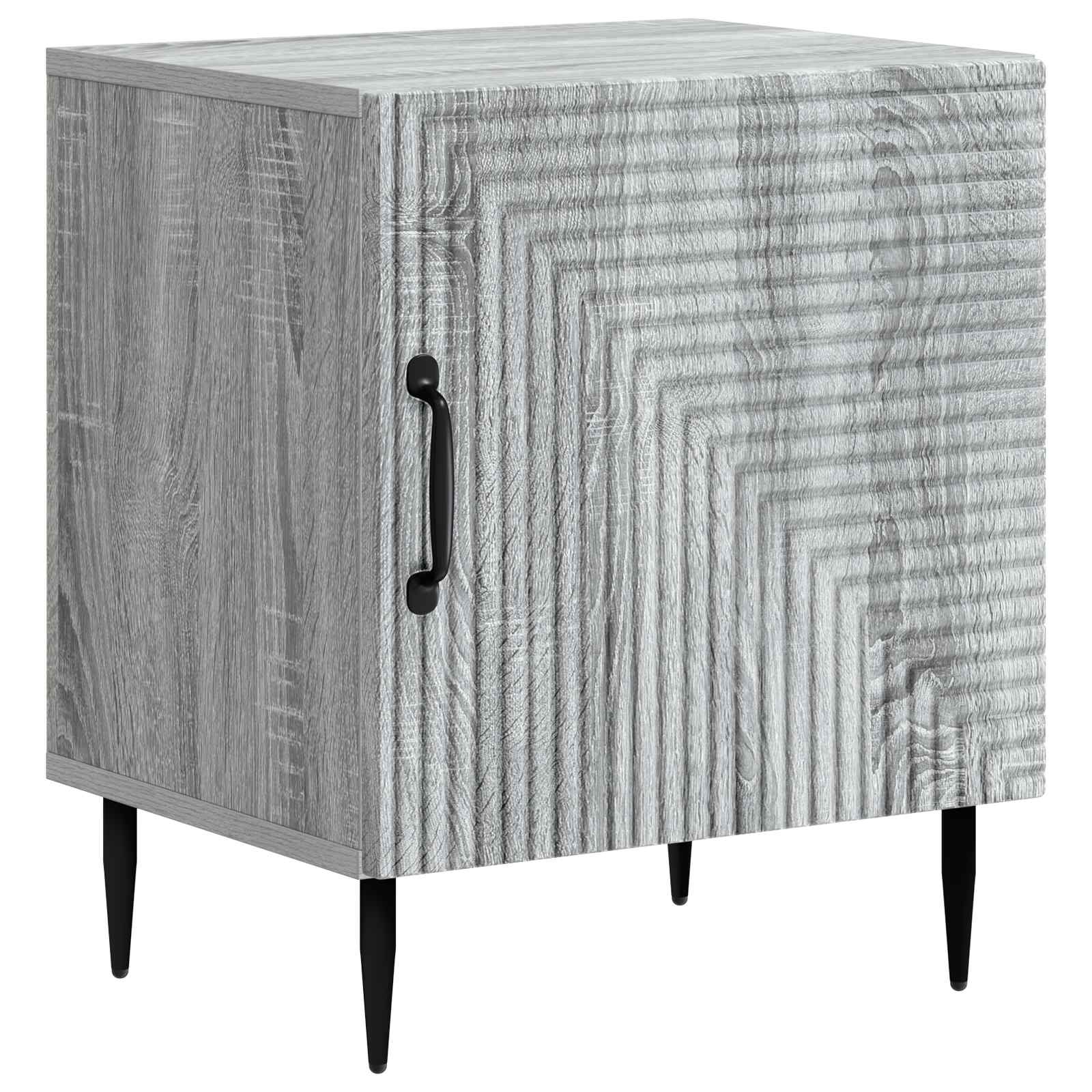 Nachtkastje Grijs sonoma 43 x 34,5 x 50 cm Bewerkt hout is nu te koop bij PeponiXL, paradijselijk wonen!