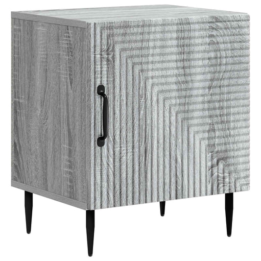 Nachtkastje Grijs sonoma 43 x 34,5 x 50 cm Bewerkt hout is nu te koop bij PeponiXL, paradijselijk wonen!