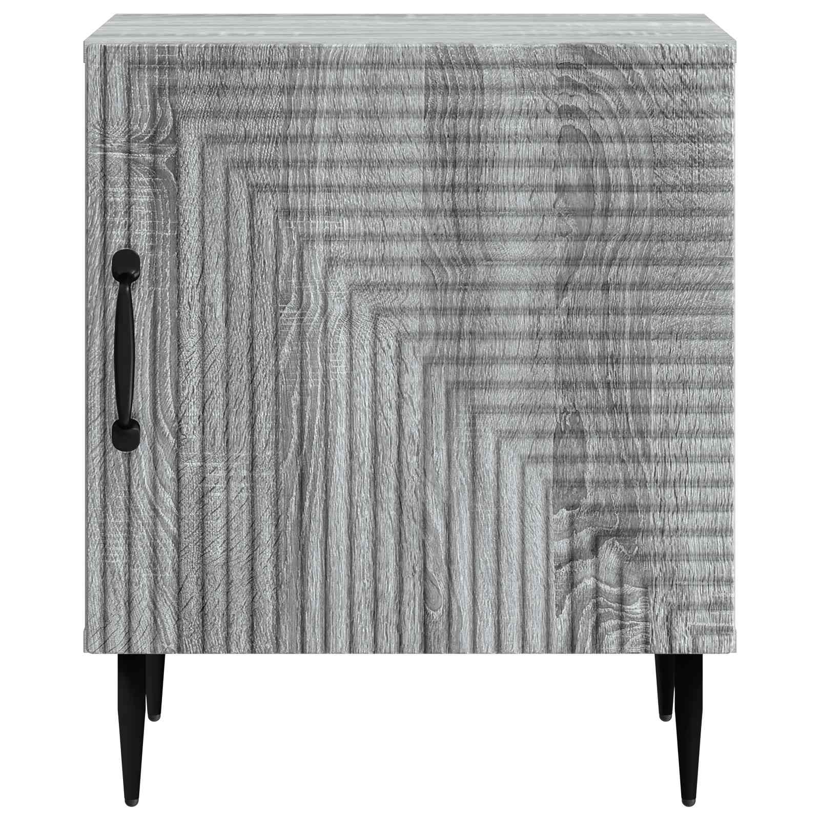 Nachtkastje Grijs sonoma 43 x 34,5 x 50 cm Bewerkt hout is nu te koop bij PeponiXL, paradijselijk wonen!