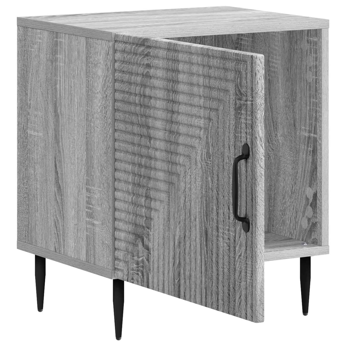 Nachtkastje 2 pcs Grijs sonoma 43 x 34,5 x 50 cm Bewerkt hout is nu te koop bij PeponiXL, paradijselijk wonen!
