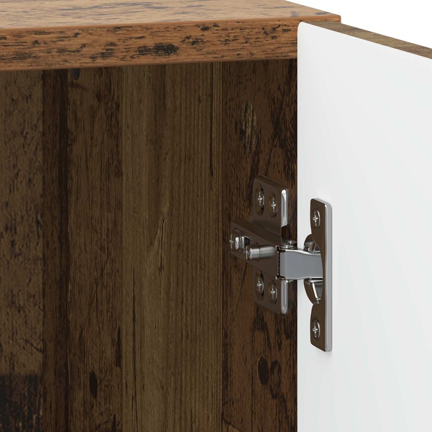 Nachtkastje Oud hout 43 x 34,5 x 50 cm Bewerkt hout is nu te koop bij PeponiXL, paradijselijk wonen!