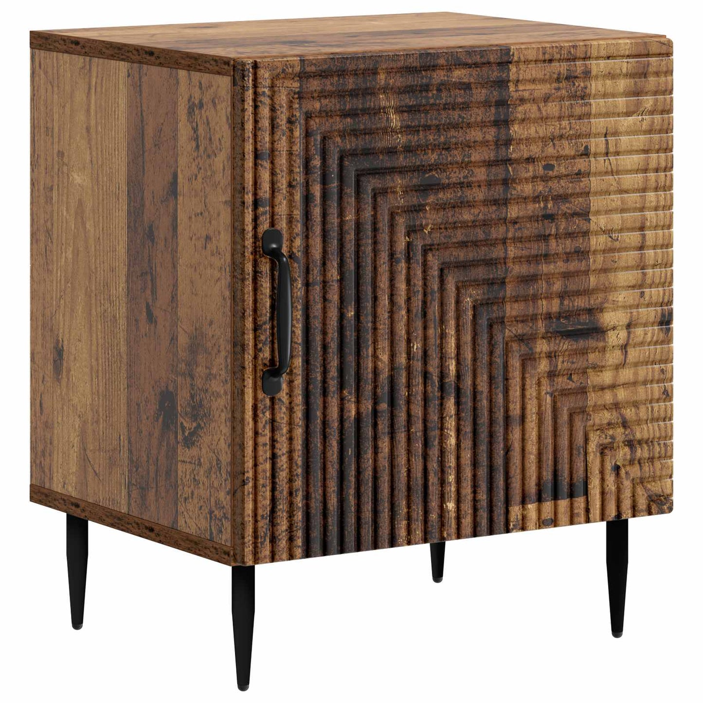 Nachtkastje Oud hout 43 x 34,5 x 50 cm Bewerkt hout is nu te koop bij PeponiXL, paradijselijk wonen!