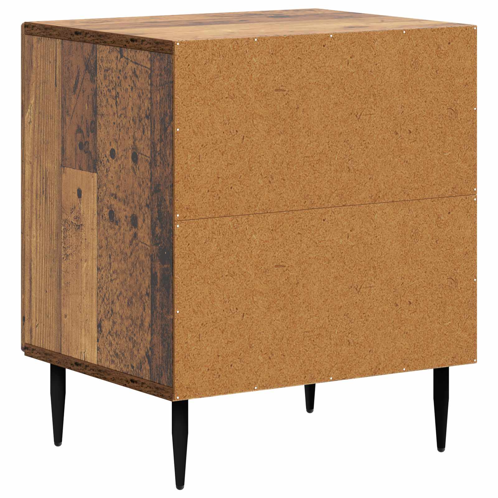 Nachtkastje 2 pcs Oud hout 43 x 34,5 x 50 cm Bewerkt hout is nu te koop bij PeponiXL, paradijselijk wonen!
