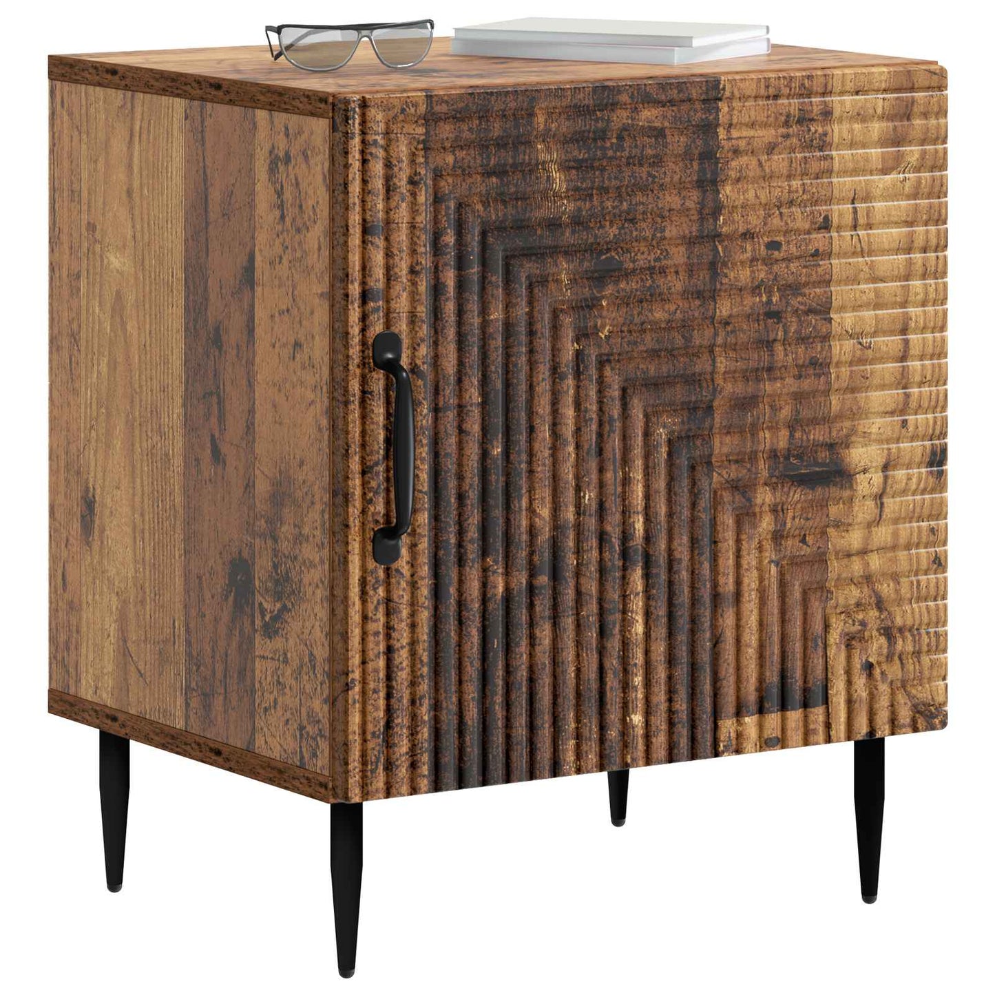 Nachtkastje 2 pcs Oud hout 43 x 34,5 x 50 cm Bewerkt hout is nu te koop bij PeponiXL, paradijselijk wonen!