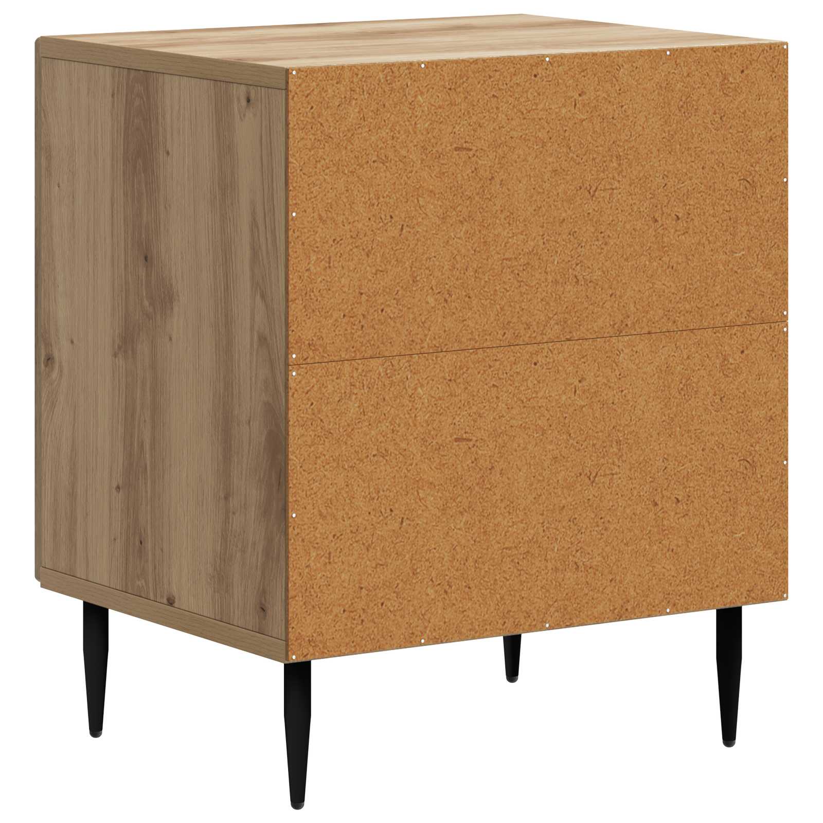Nachtkastje Artisanaal eiken 43 x 34,5 x 50 cm Bewerkt hout is nu te koop bij PeponiXL, paradijselijk wonen!