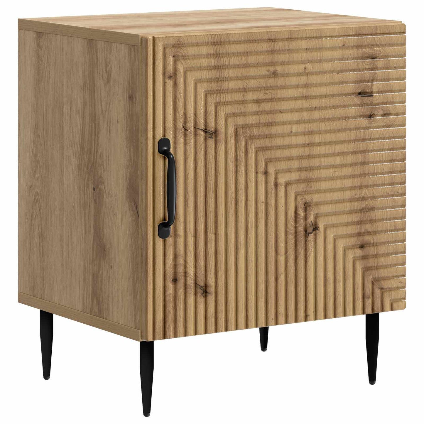 Nachtkastje 2 pcs Artisanaal eiken 43 x 34,5 x 50 cm is nu te koop bij PeponiXL, paradijselijk wonen!